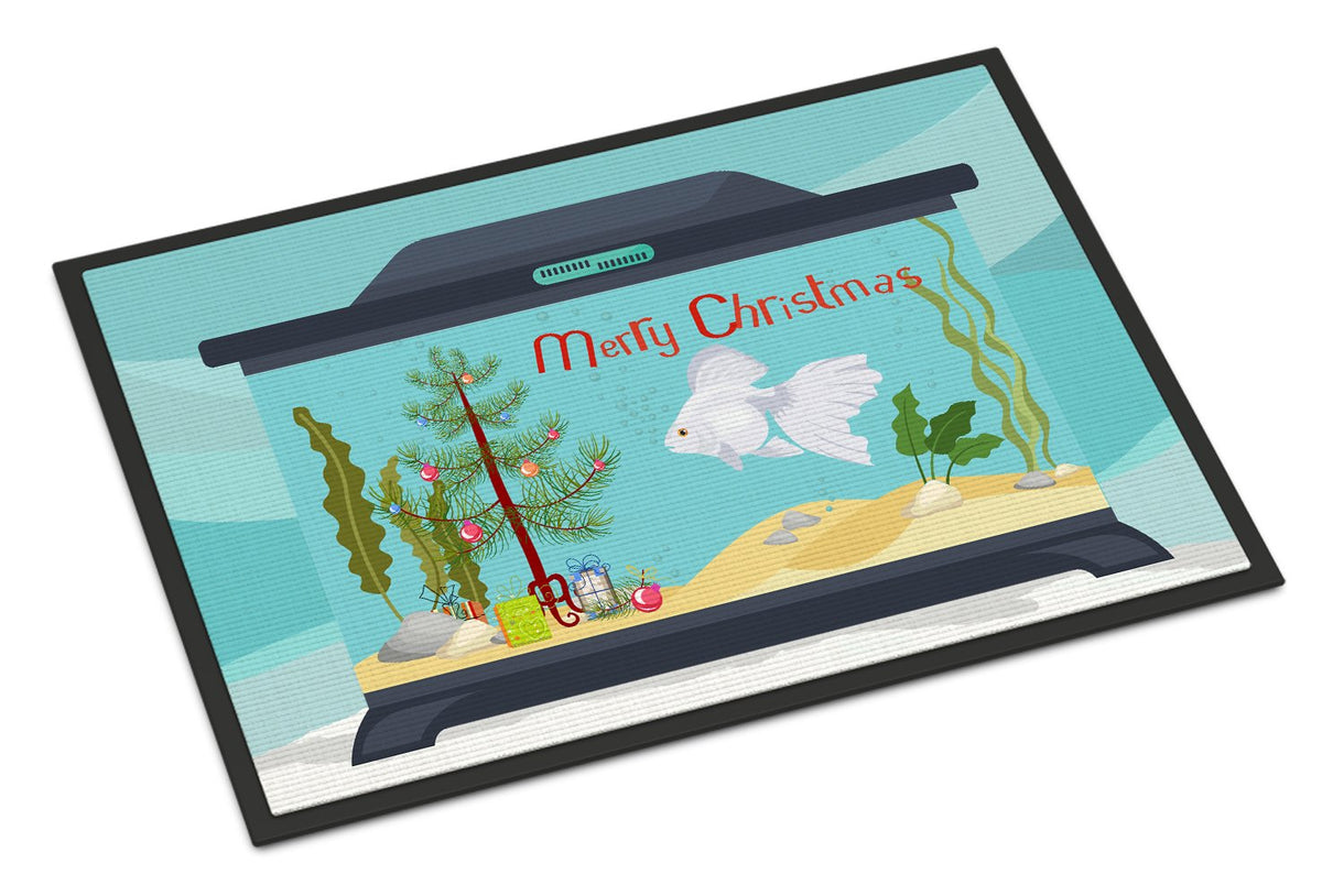 Ryukin Goldfish Merry Christmas Indoor or Outdoor Mat 24x36 CK4516JMAT by Caroline&#39;s Treasures