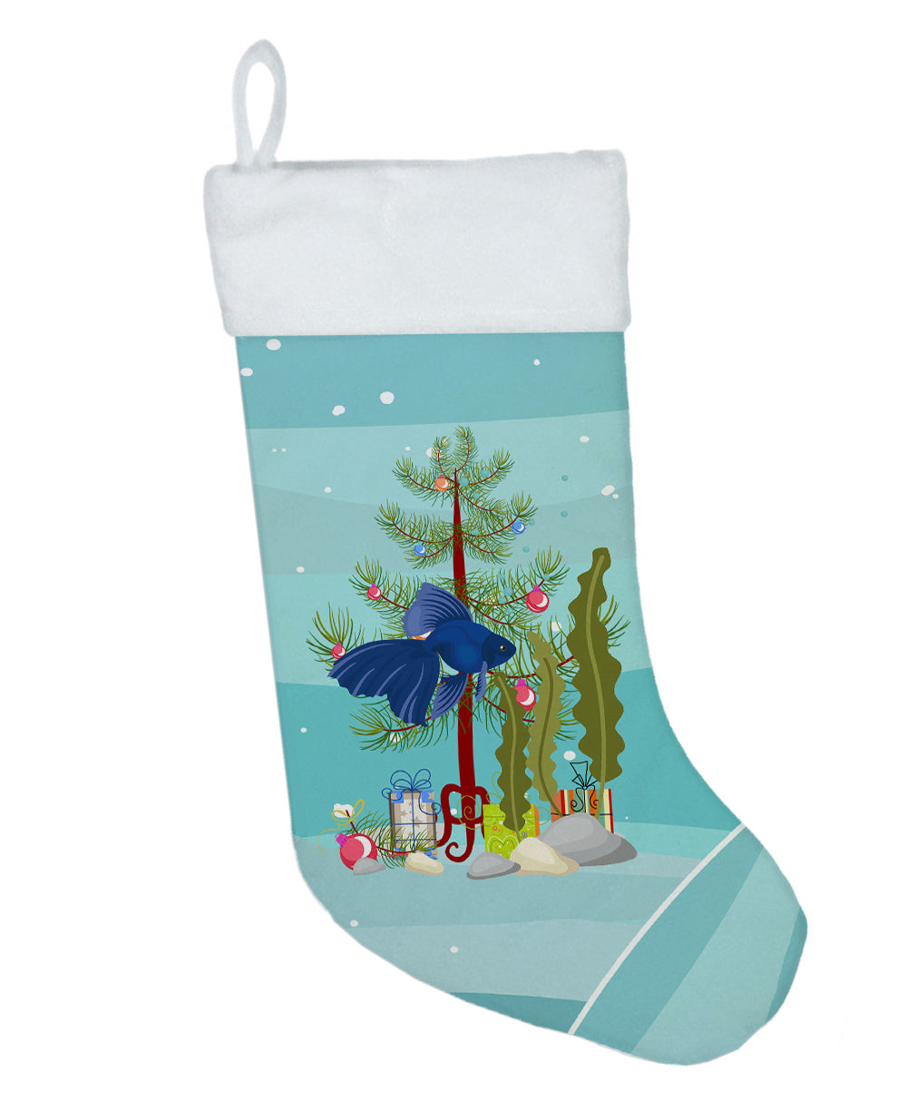 Veiltail Goldfish Merry Christmas Christmas Stocking  the-store.com.