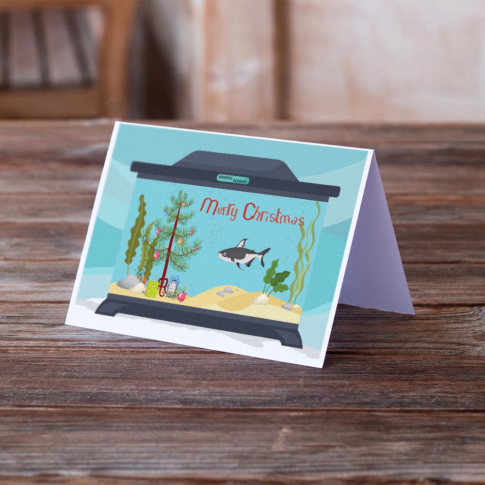 Buy this Iridescent Shark Merry Christmas Greeting Cards and Envelopes Pack of 8