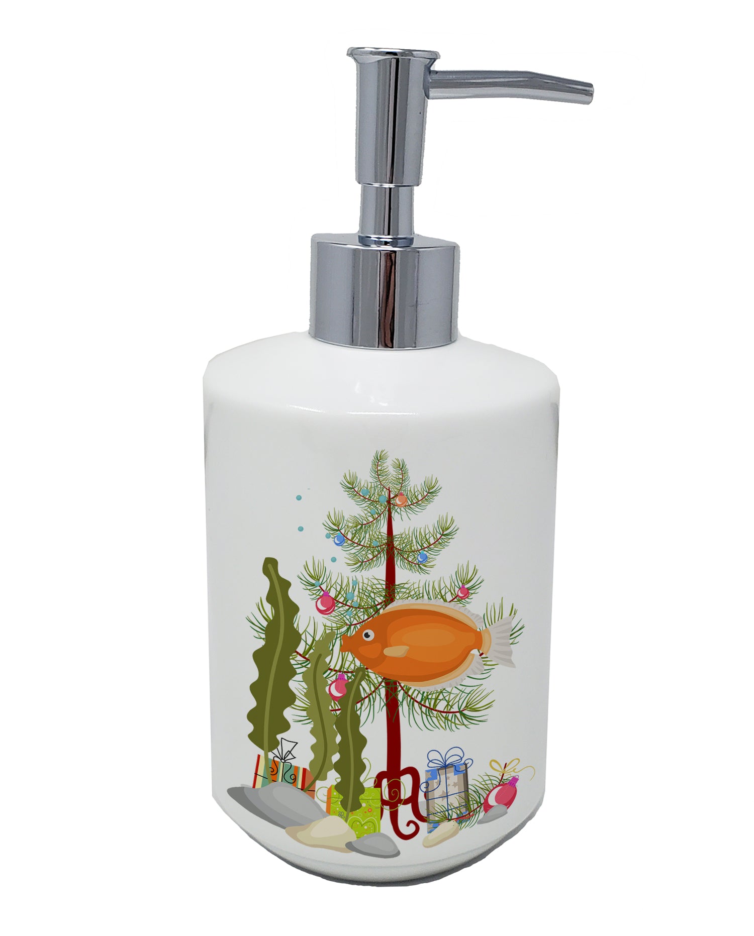 Buy this Kissing Gourami Merry Christmas Ceramic Soap Dispenser