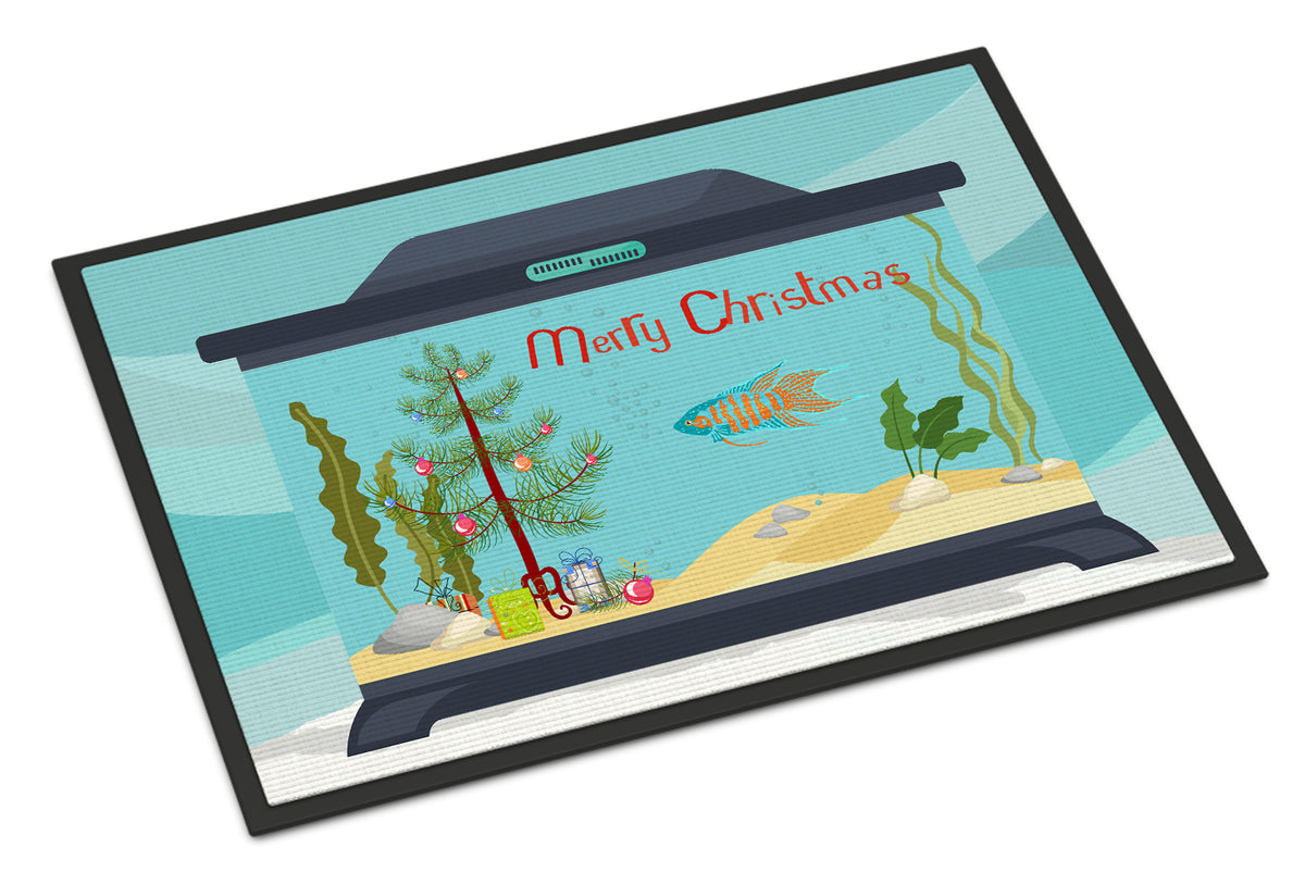 Paradise Fish Merry Christmas Indoor or Outdoor Mat 18x27 CK4530MAT - the-store.com