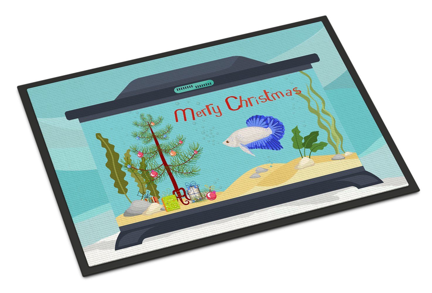 Plakat Betta Merry Christmas Indoor or Outdoor Mat 24x36 CK4531JMAT by Caroline's Treasures