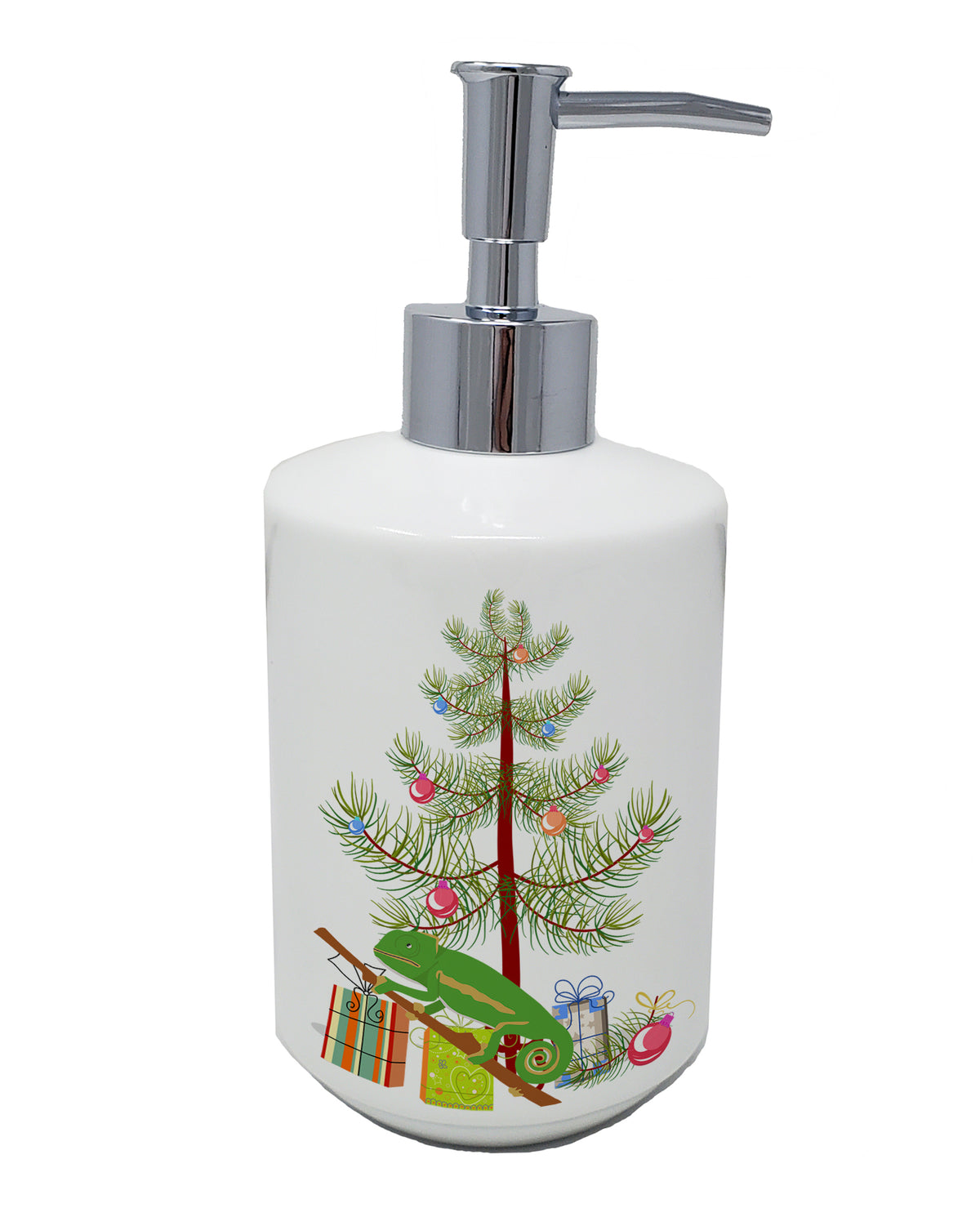 Buy this Chameleon Merry Christmas Ceramic Soap Dispenser