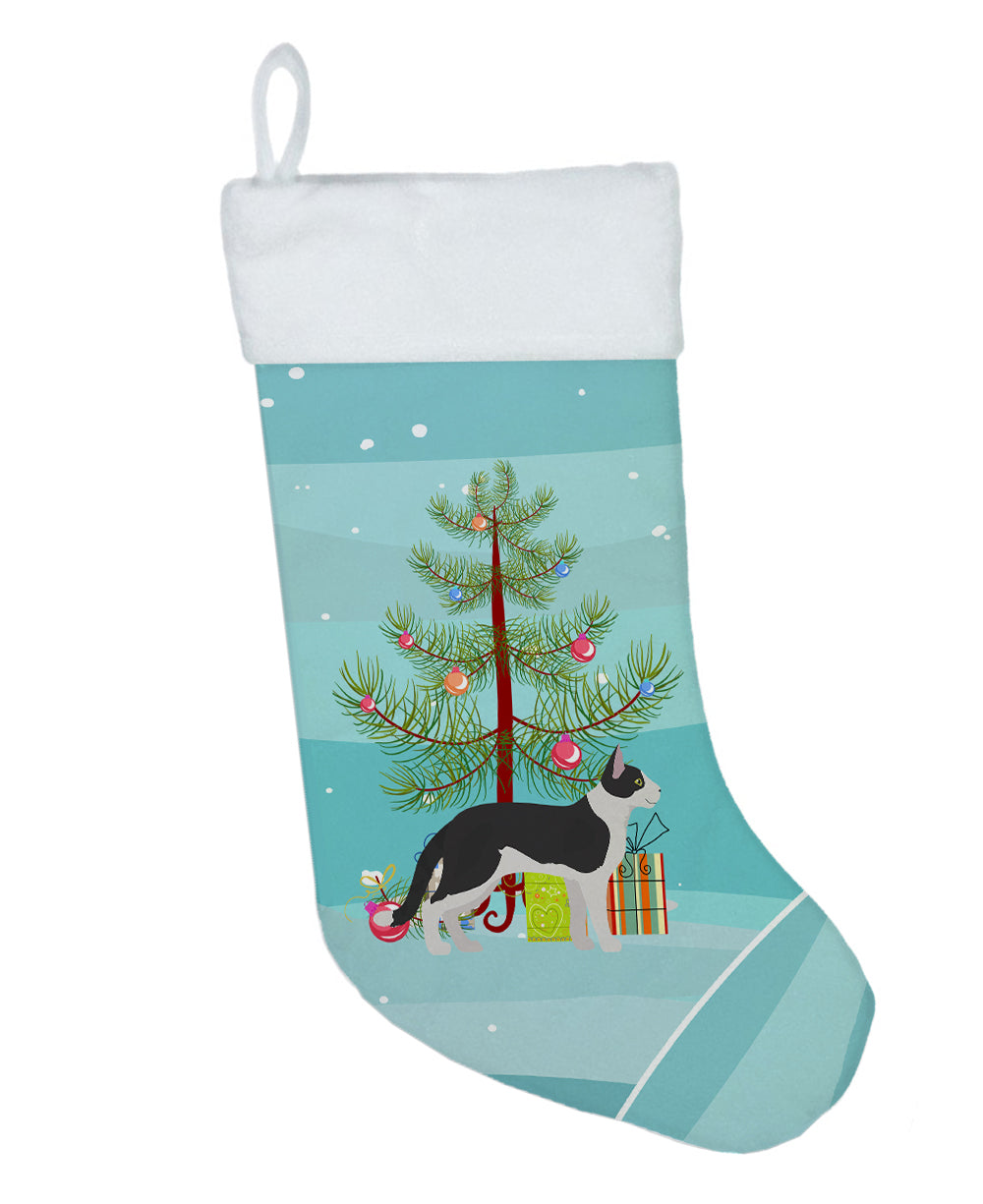 Bicolour Aegean Cat Merry Christmas Christmas Stocking  the-store.com.