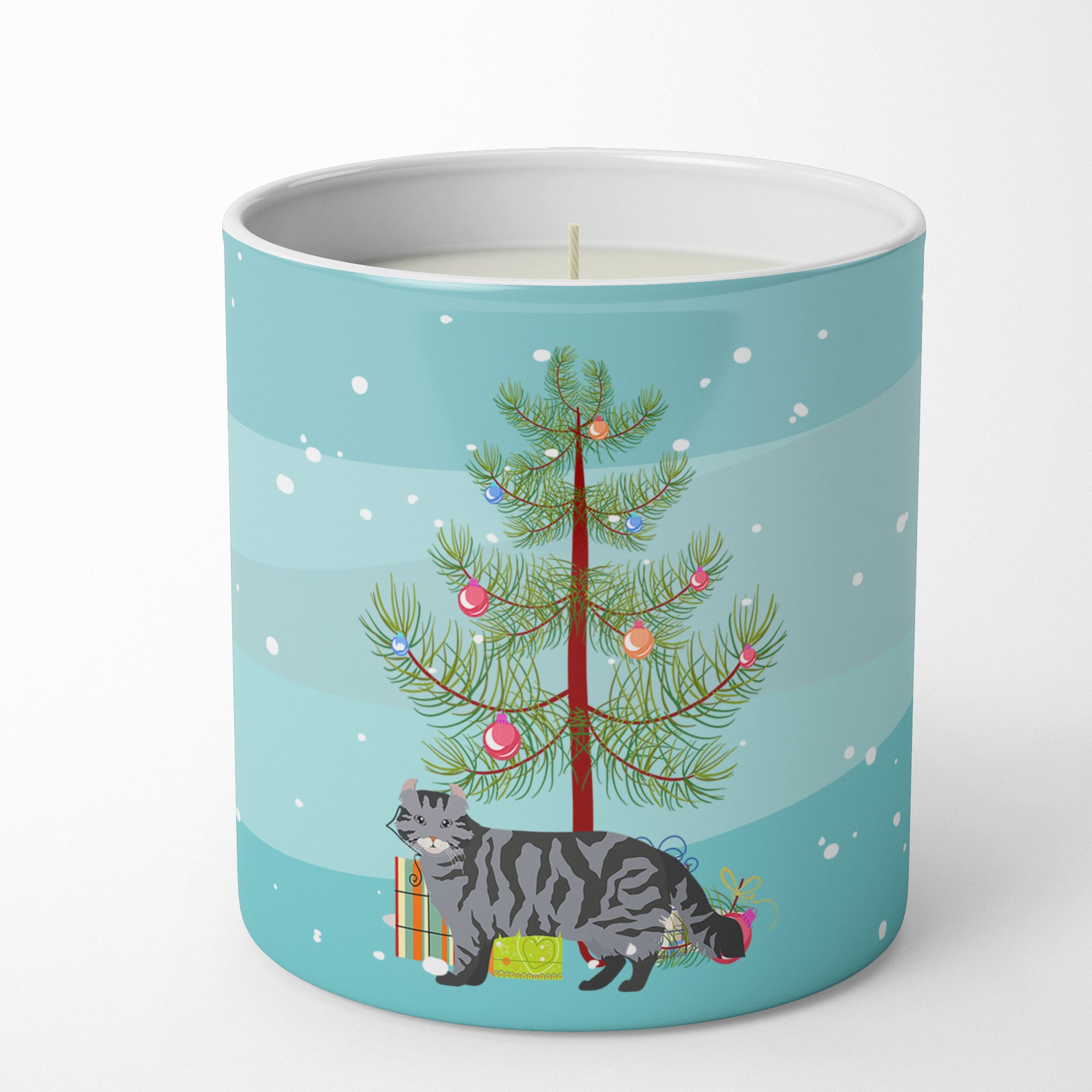 Buy this American Curl #1 Cat Merry Christmas 10 oz Decorative Soy Candle