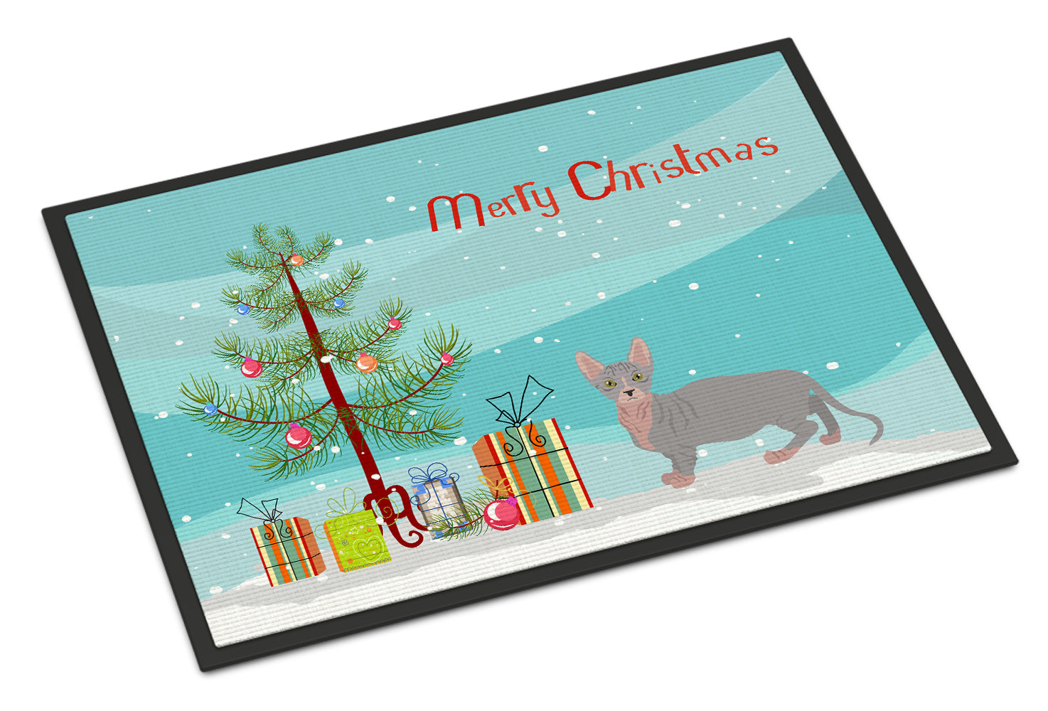 Bambino #1 Cat Merry Christmas Indoor or Outdoor Mat 18x27 CK4566MAT - the-store.com