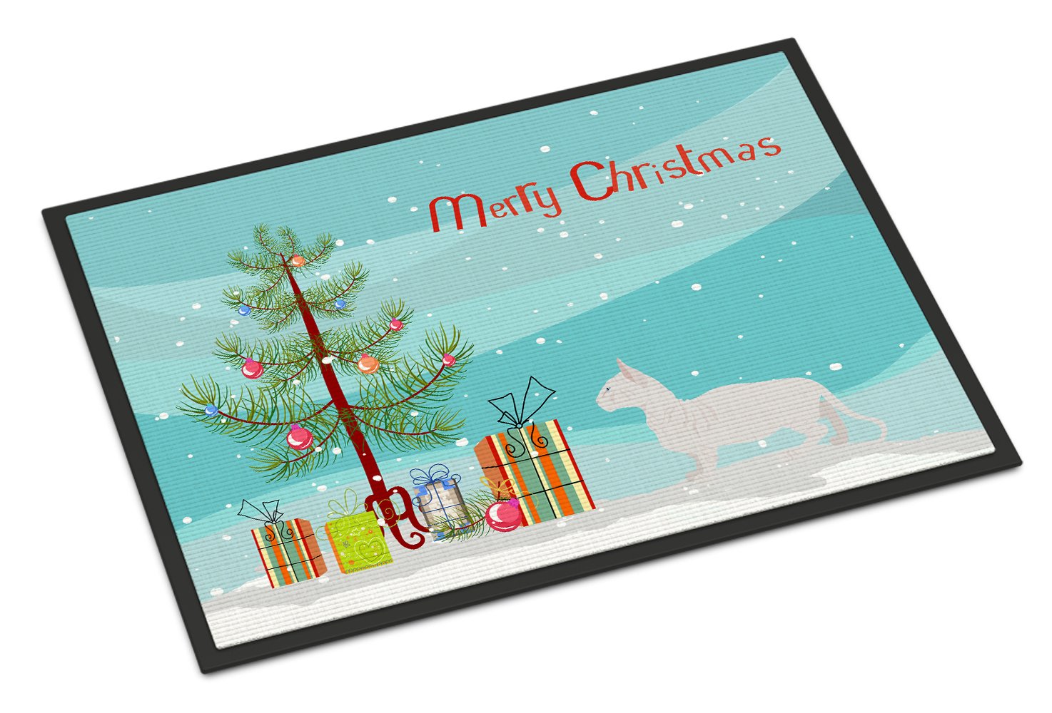 Bambino #2 Cat Merry Christmas Indoor or Outdoor Mat 24x36 CK4567JMAT by Caroline's Treasures