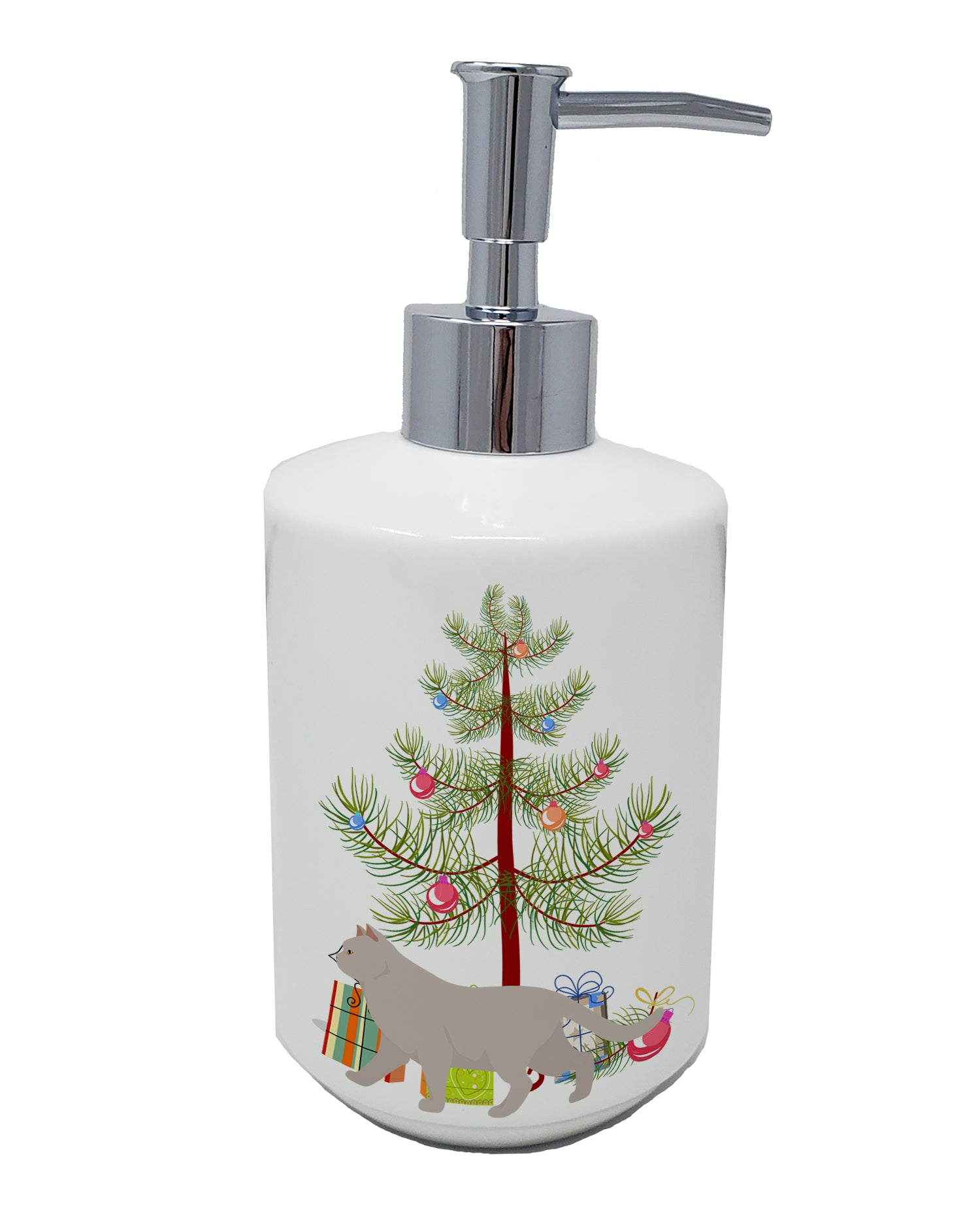 Buy this British Shorthair #2 Cat Merry Christmas Ceramic Soap Dispenser