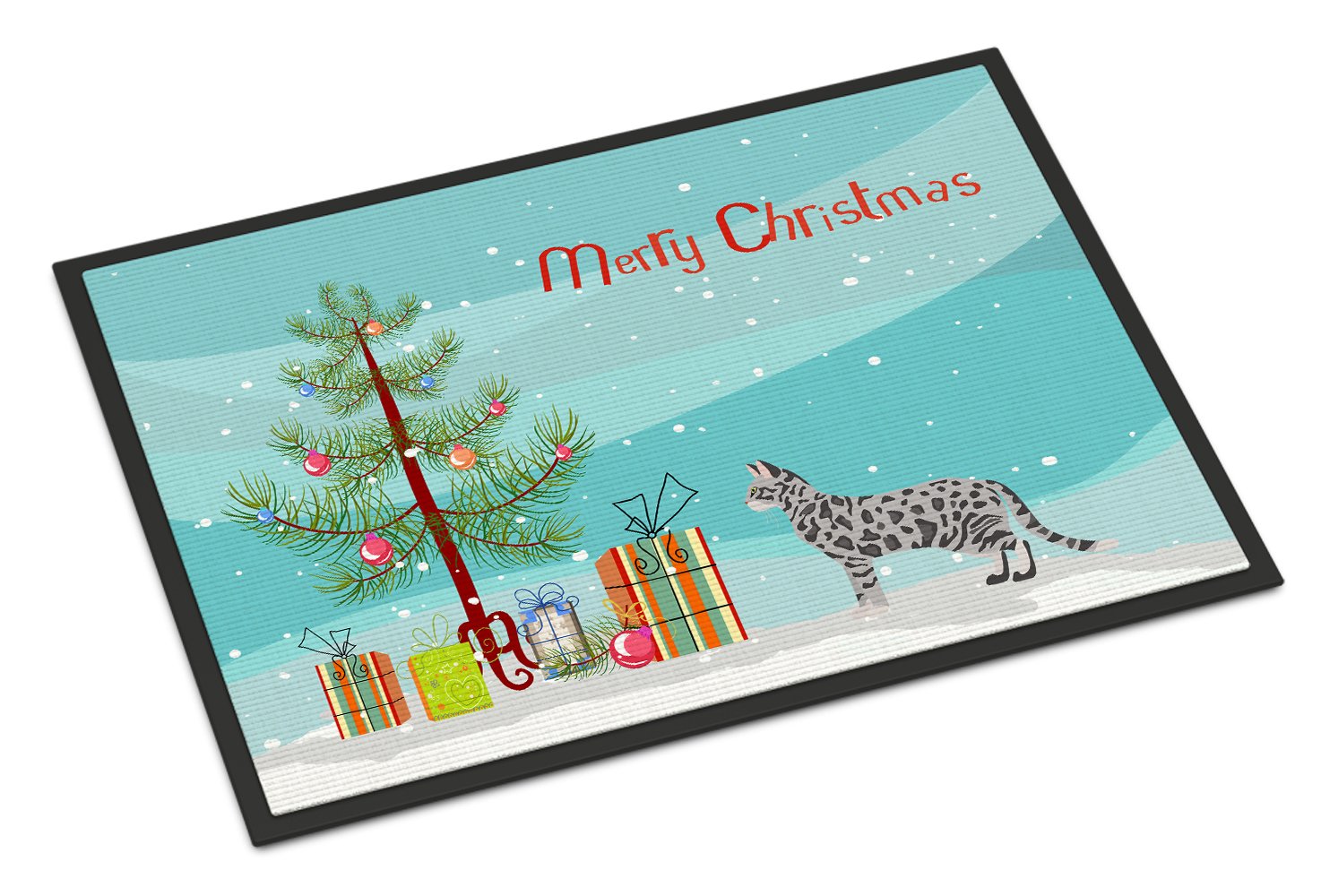 Cheetoh #2 Cat Merry Christmas Indoor or Outdoor Mat 24x36 CK4587JMAT by Caroline's Treasures