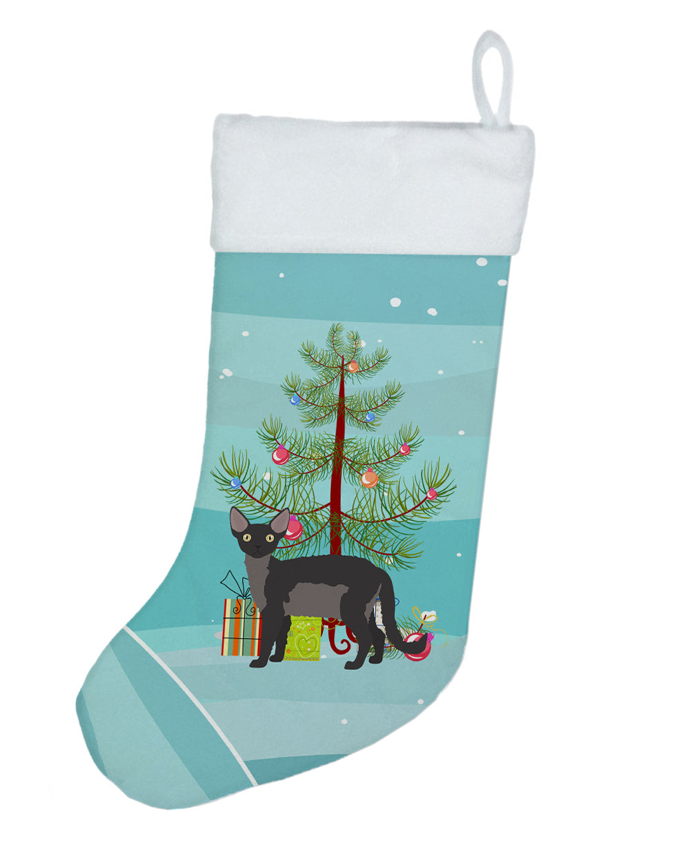 Devon Rex Cat Merry Christmas Christmas Stocking  the-store.com.