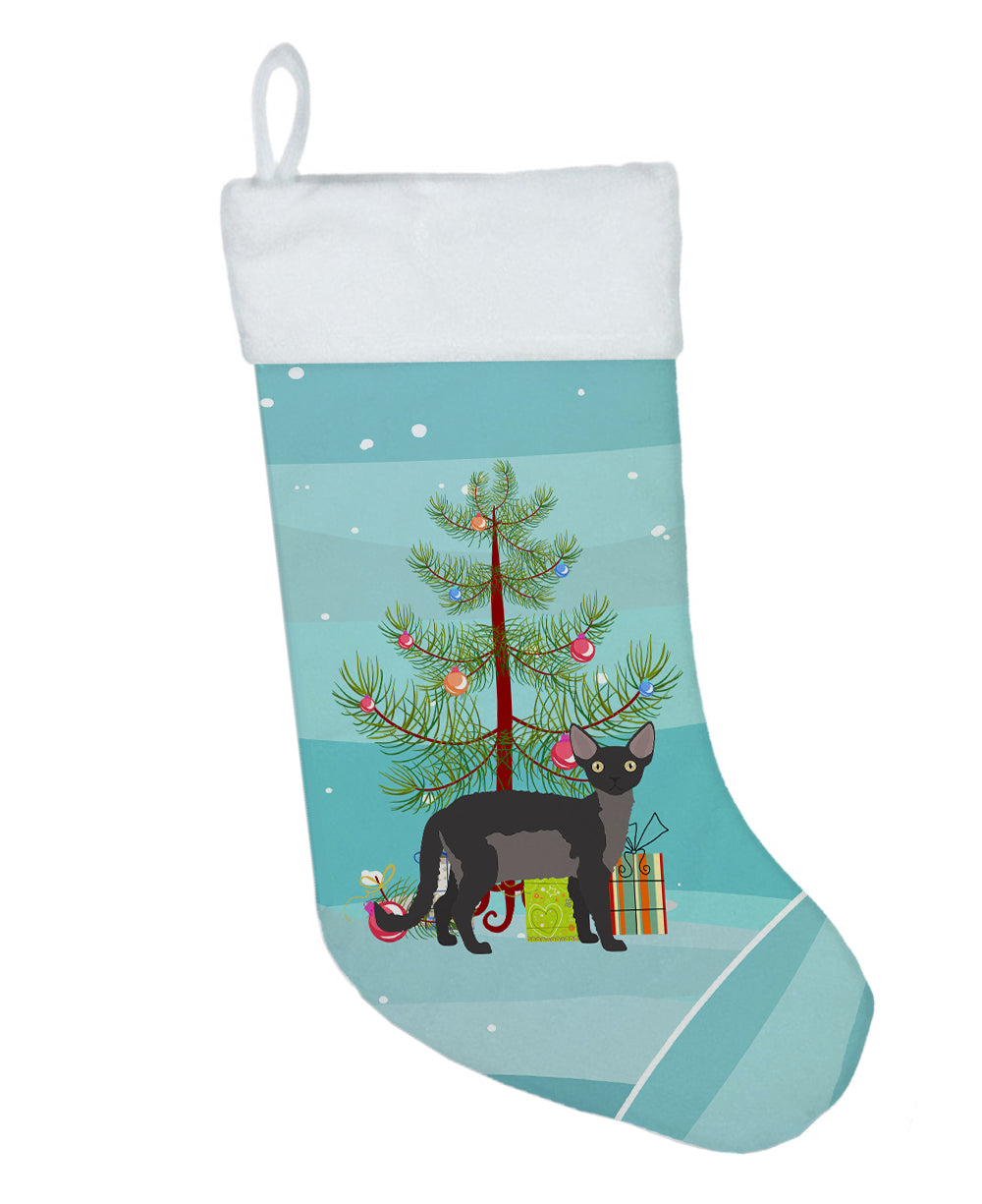 Devon Rex Cat Merry Christmas Christmas Stocking  the-store.com.