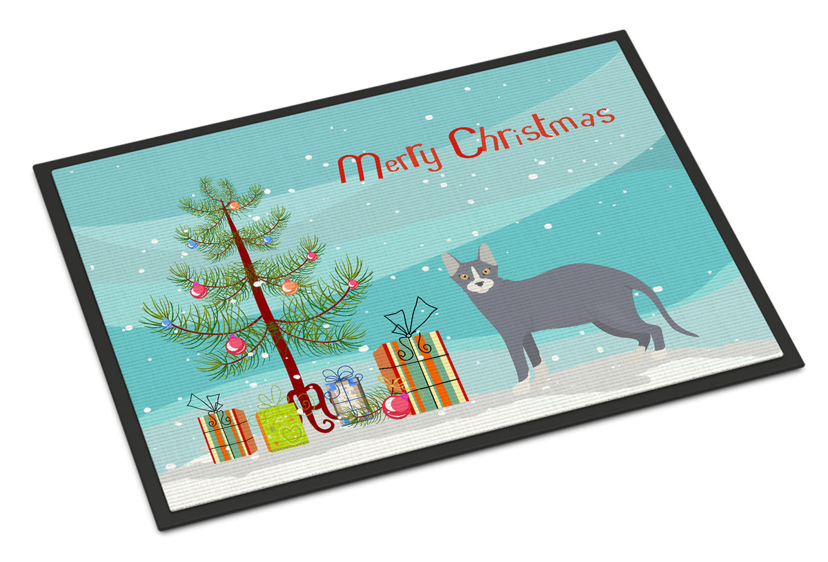 Don Sphynx #2 Cat Merry Christmas Indoor or Outdoor Mat 18x27 CK4605MAT - the-store.com