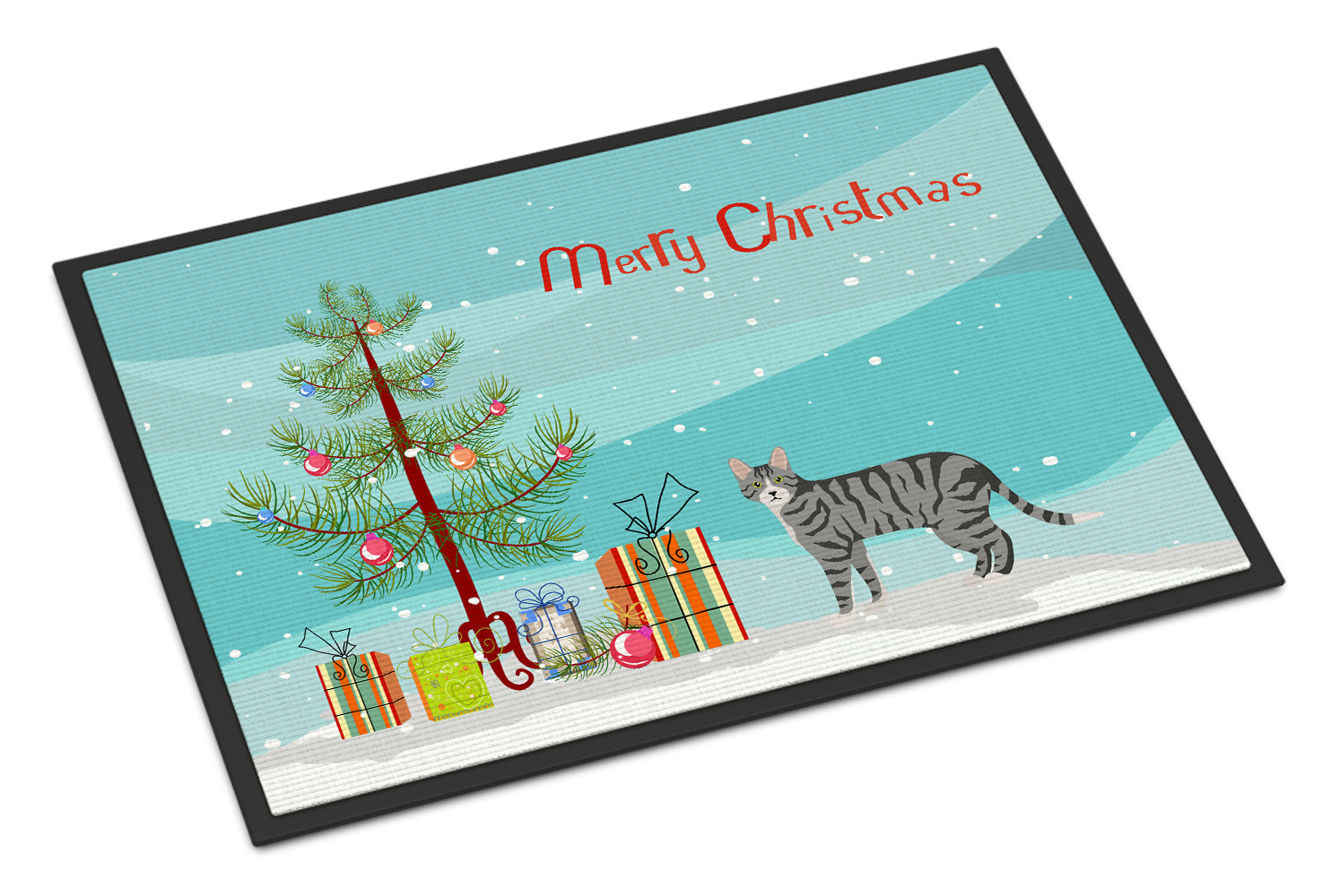 Dragon Li #1 Cat Merry Christmas Indoor or Outdoor Mat 18x27 CK4607MAT - the-store.com