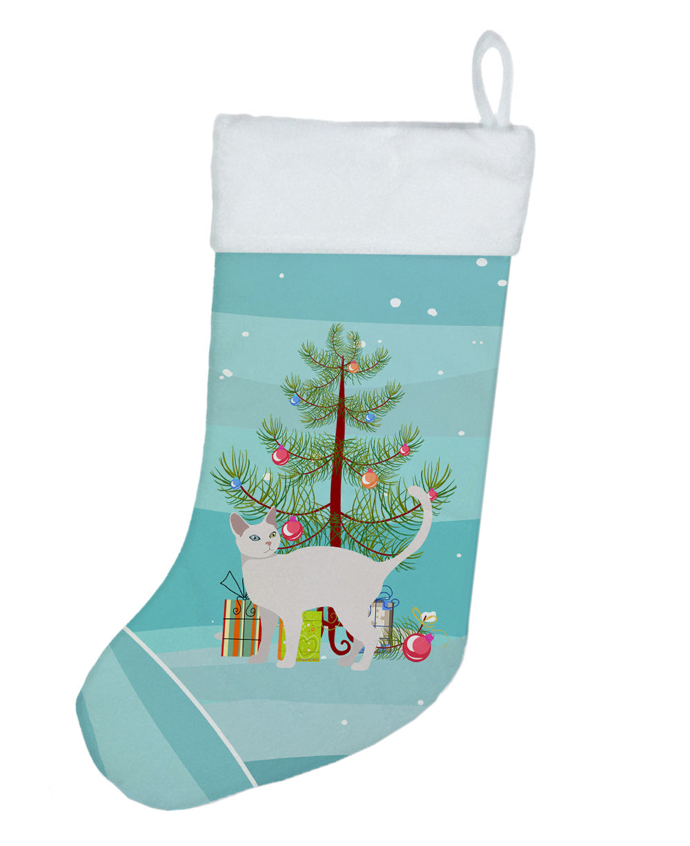 Khao Manee #2 Cat Merry Christmas Christmas Stocking  the-store.com.