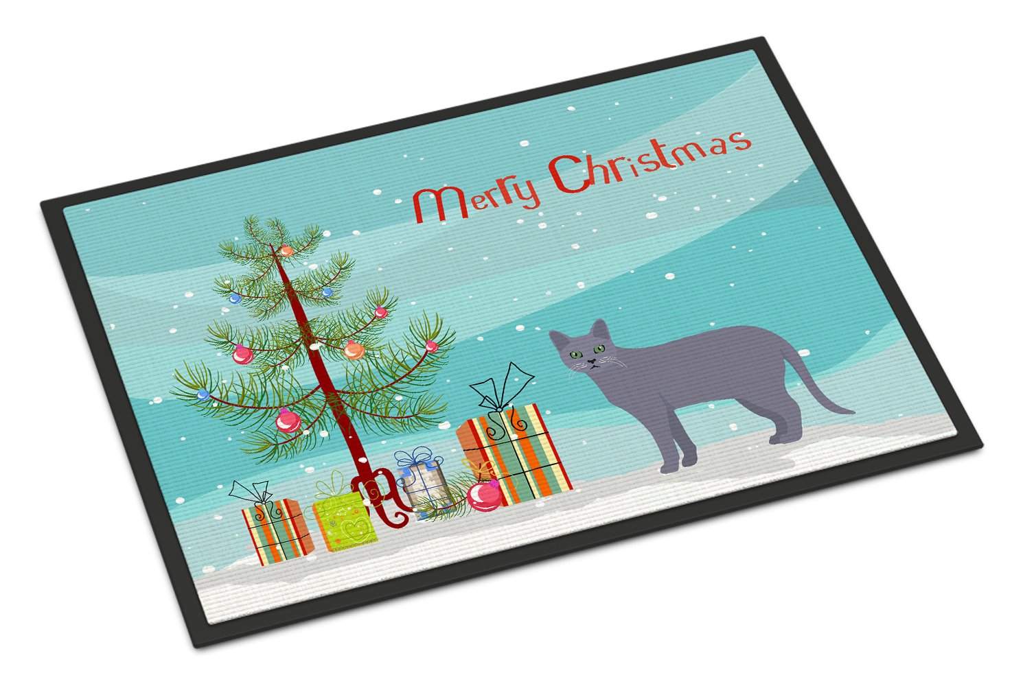 Korat #1 Cat Merry Christmas Indoor or Outdoor Mat 24x36 CK4636JMAT by Caroline's Treasures