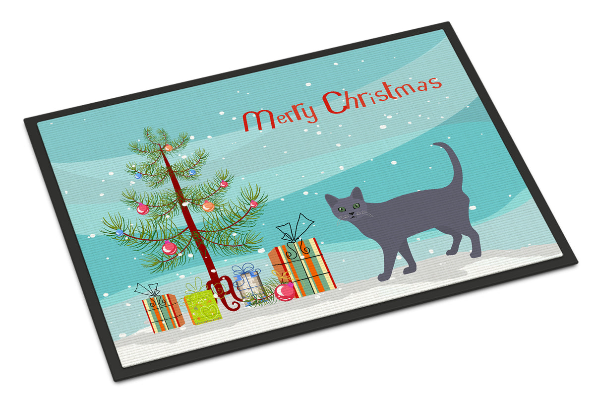 Korat #3 Cat Merry Christmas Indoor or Outdoor Mat 18x27 CK4638MAT - the-store.com