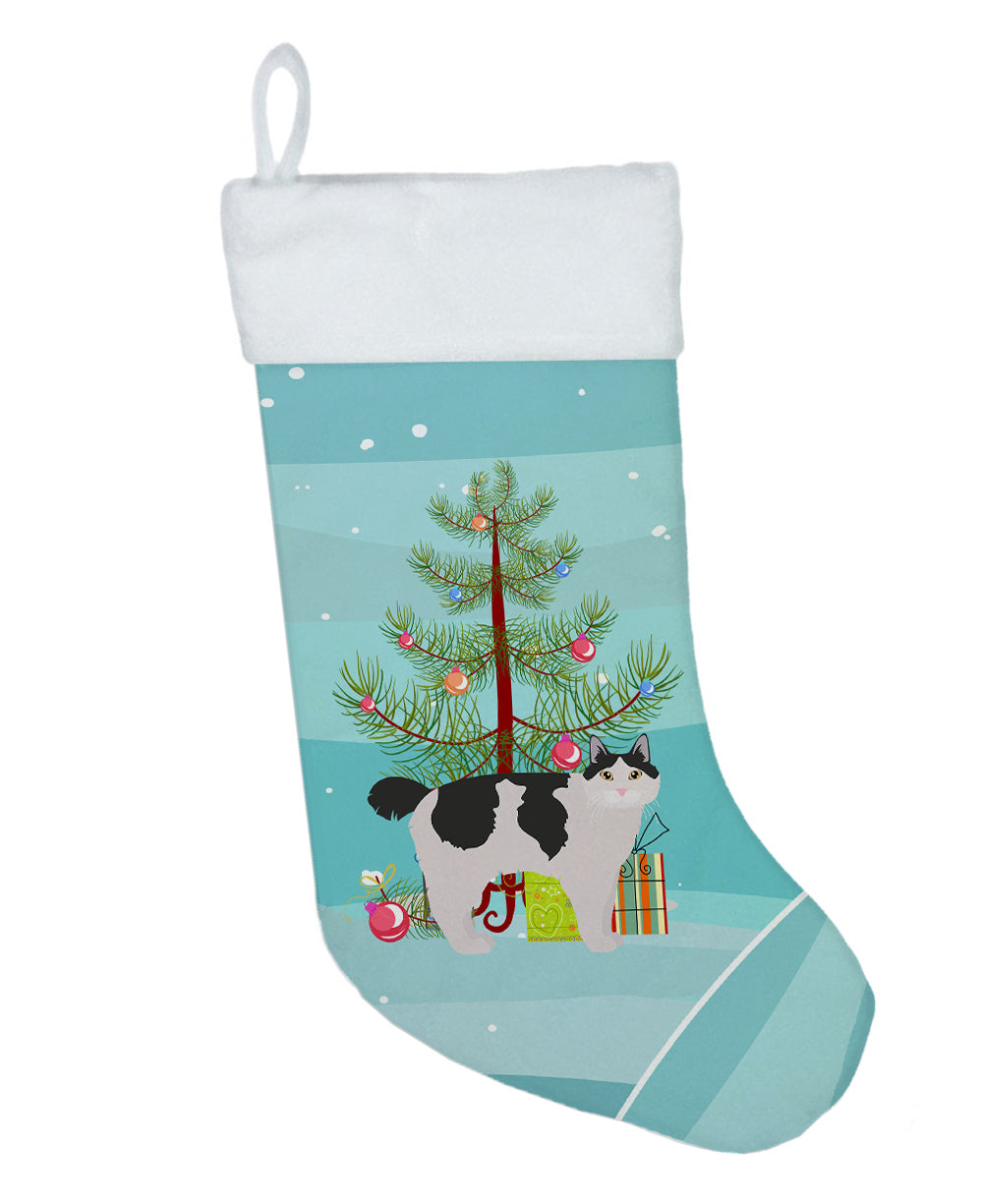 Kurilian Bobtail #2 Cat Merry Christmas Christmas Stocking  the-store.com.