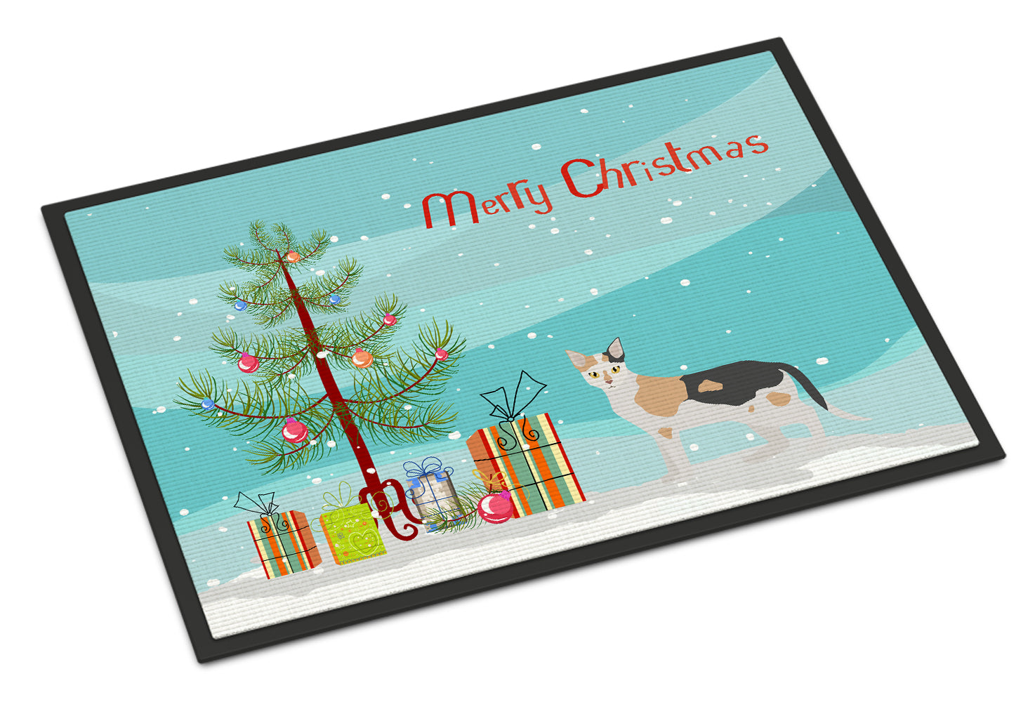 Malayan #1 Cat Merry Christmas Indoor or Outdoor Mat 18x27 CK4650MAT - the-store.com