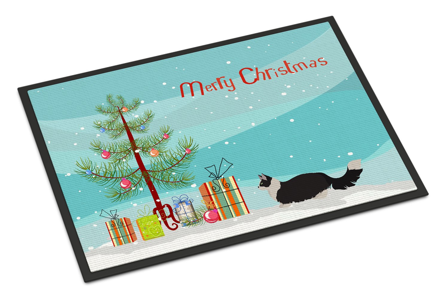 Napoleon #2 Cat Merry Christmas Indoor or Outdoor Mat 24x36 CK4660JMAT by Caroline's Treasures