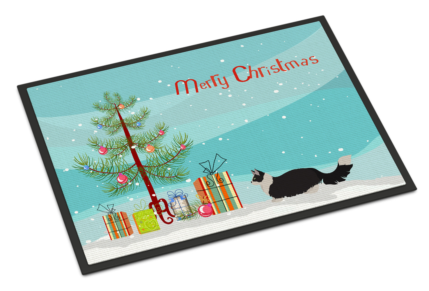 Napoleon #2 Cat Merry Christmas Indoor or Outdoor Mat 18x27 CK4660MAT - the-store.com