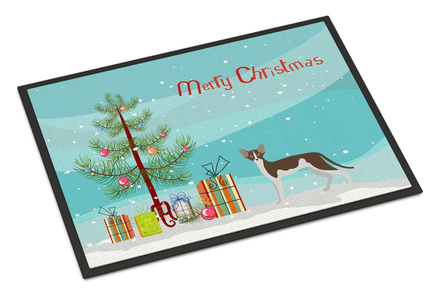 Oriental Shorthair #2 Cat Merry Christmas Indoor or Outdoor Mat 24x36 CK4674JMAT by Caroline's Treasures