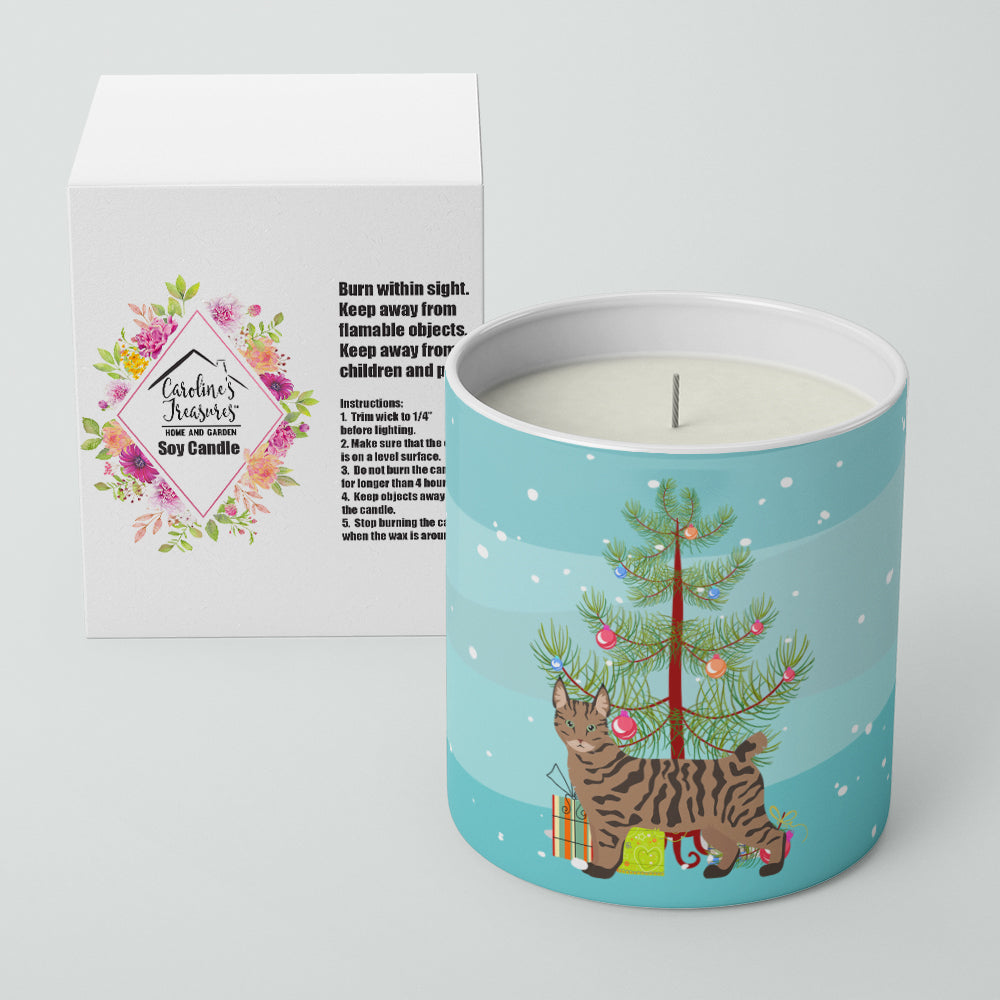 Buy this Pixie Bob #1 Cat Merry Christmas 10 oz Decorative Soy Candle