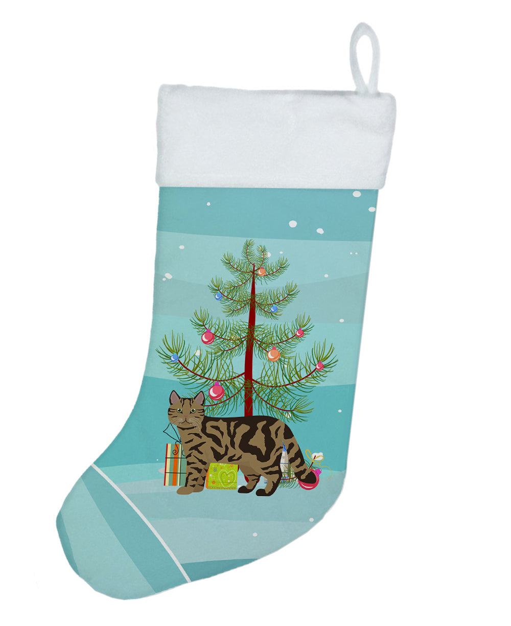 Scottish Straight #2 Cat Merry Christmas Christmas Stocking  the-store.com.