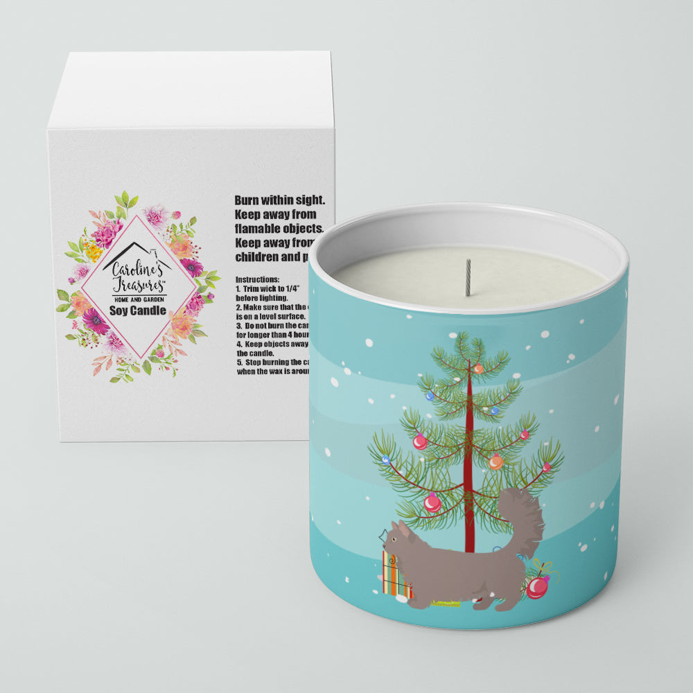 Skookum #2 Cat Merry Christmas 10 oz Decorative Soy Candle - the-store.com