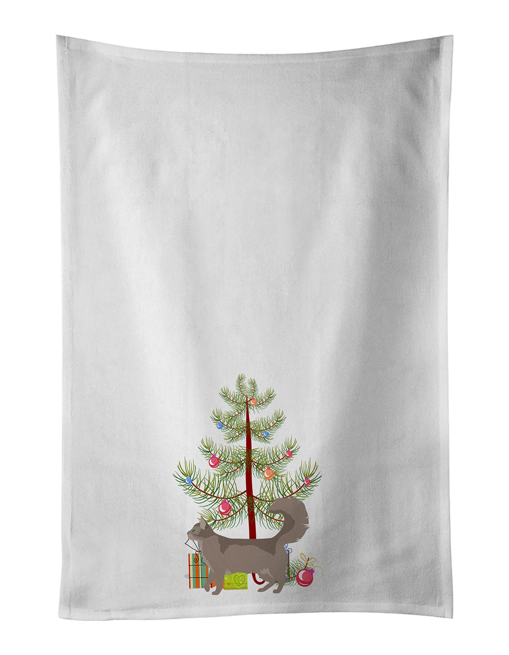 Buy this Somali #2 Cat Merry Christmas White Kitchen Towel Set of 2