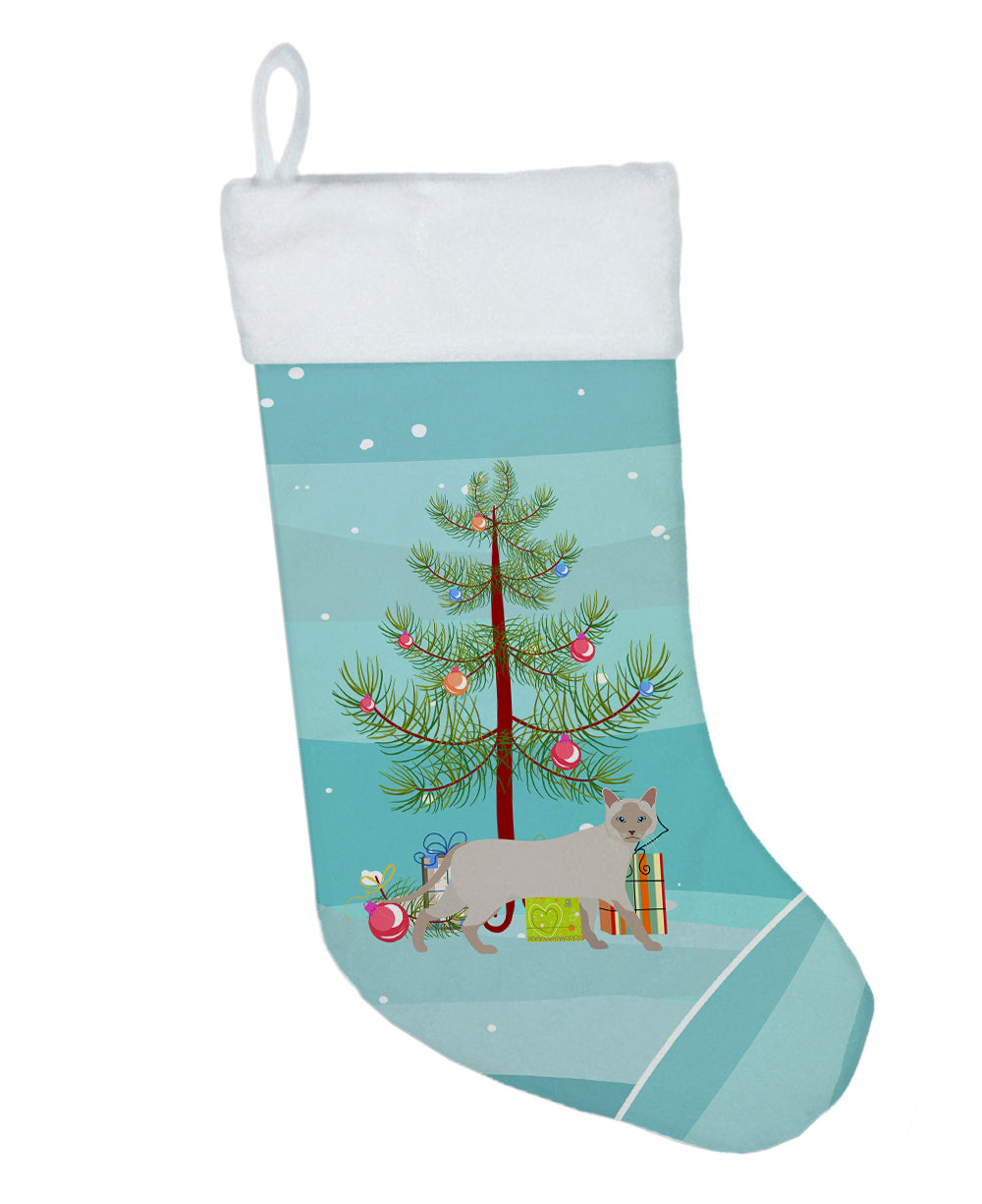 Thai Lilac Cat Merry Christmas Christmas Stocking  the-store.com.