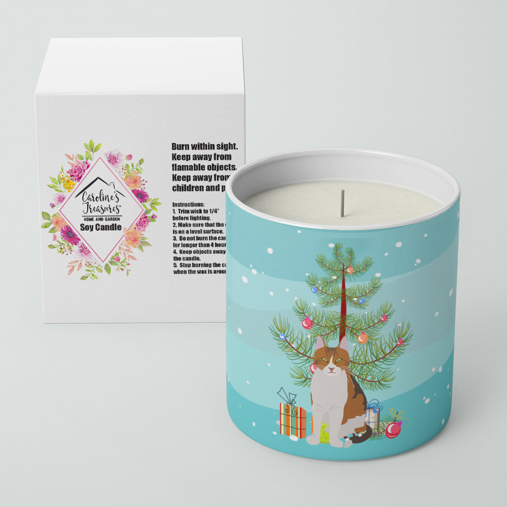 Buy this Aegean Cat Merry Christmas 10 oz Decorative Soy Candle