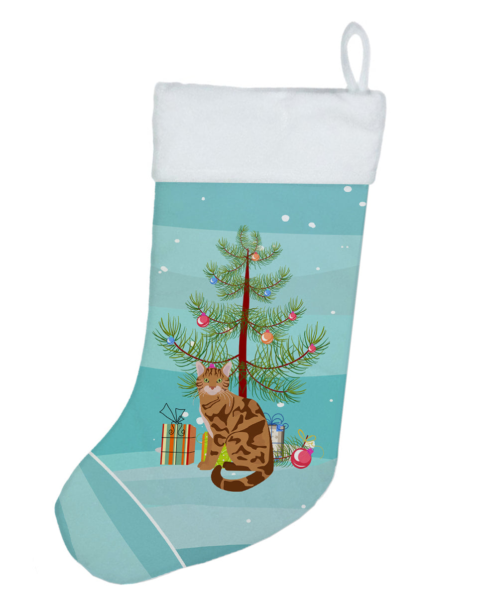 Bengal Cat Merry Christmas Christmas Stocking  the-store.com.