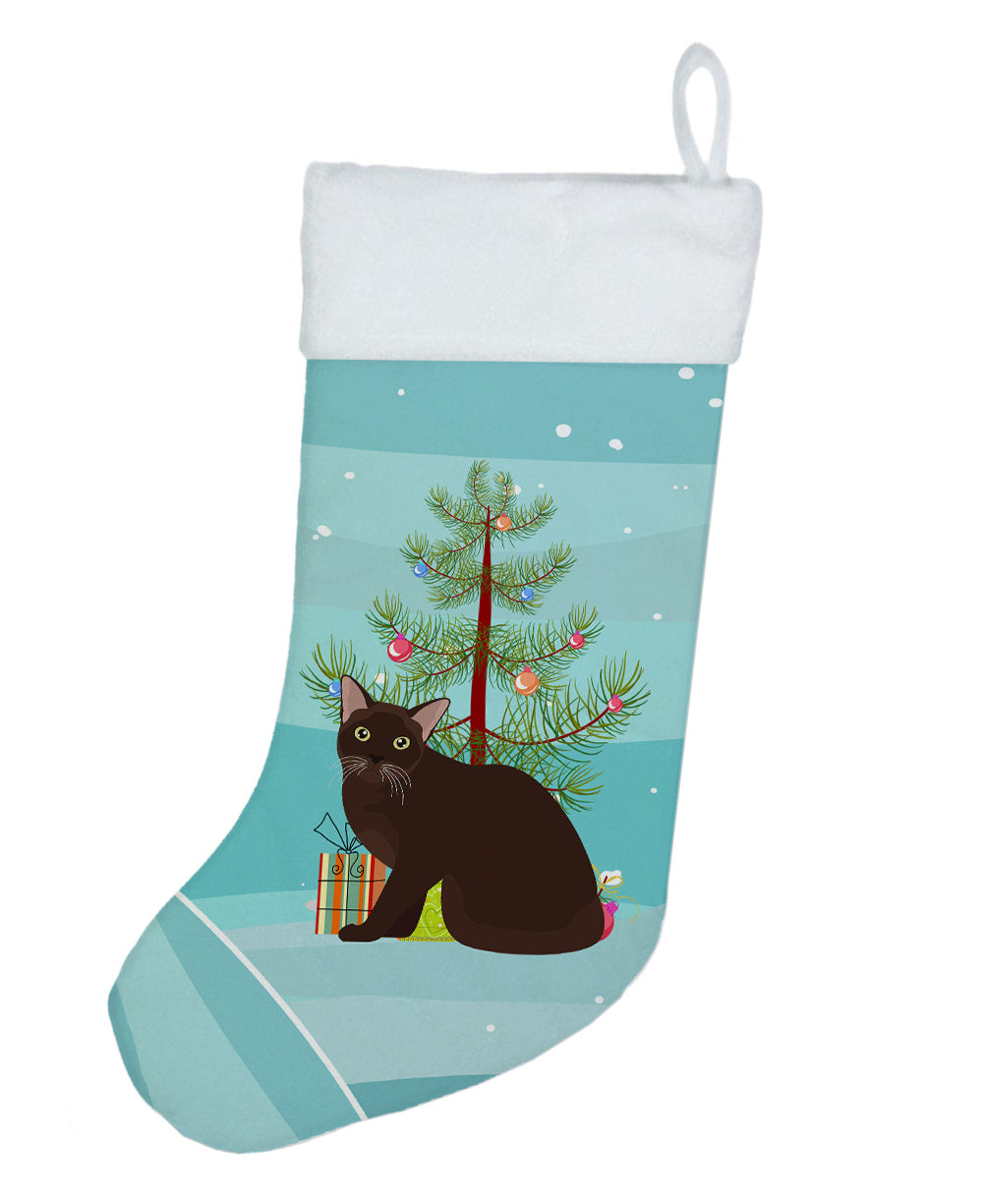 Burmese #1 Cat Merry Christmas Christmas Stocking  the-store.com.