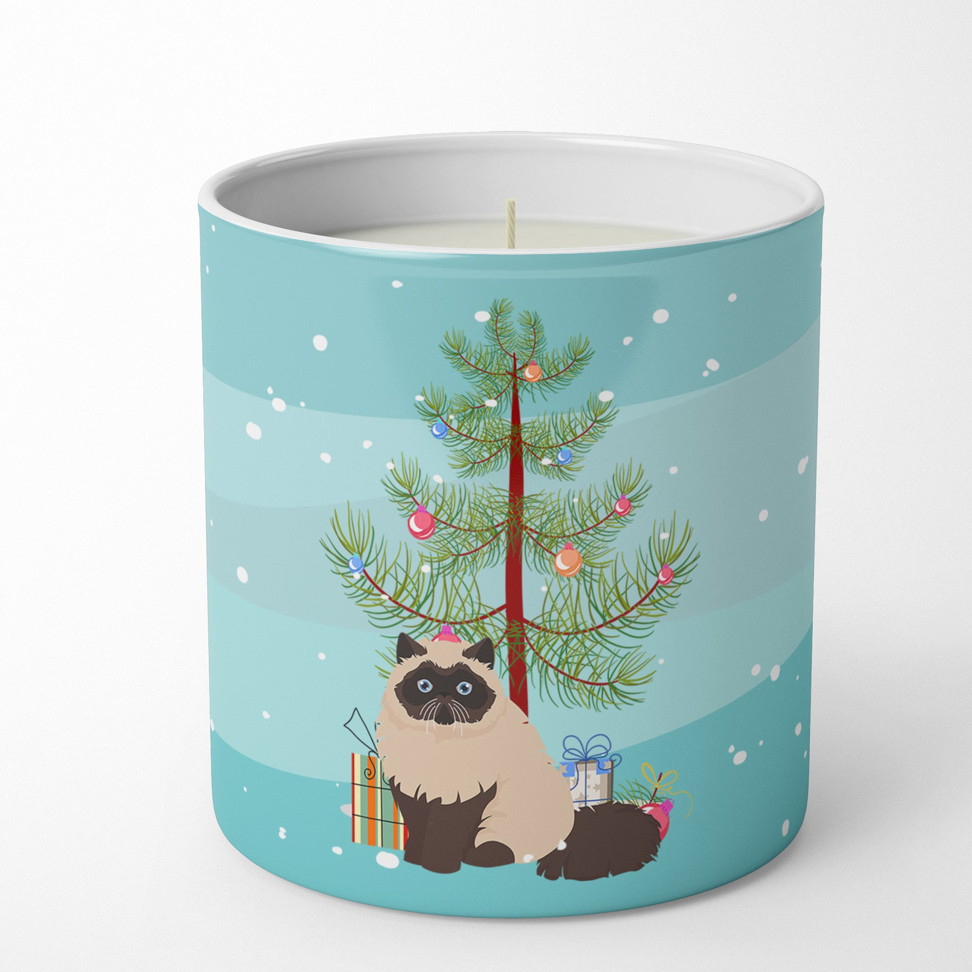 Buy this Colorpoint Persian Hymalayan Cat Merry Christmas 10 oz Decorative Soy Candle