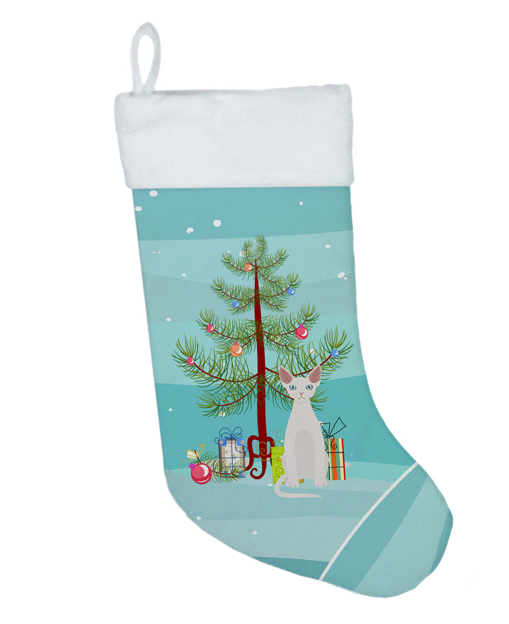 Devon Rex #2 Cat Merry Christmas Christmas Stocking  the-store.com.