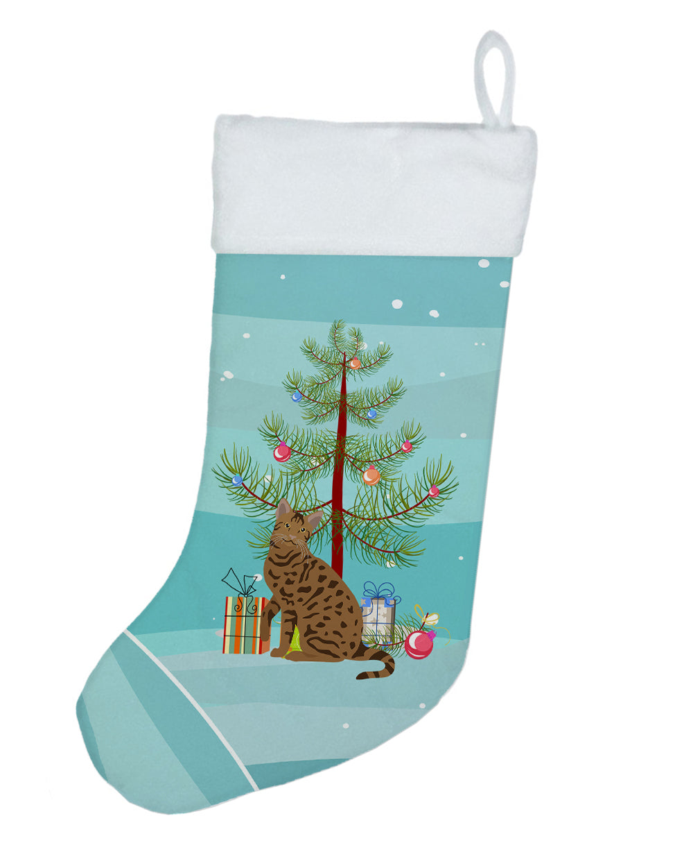 Ocicat #2 Cat Merry Christmas Christmas Stocking  the-store.com.