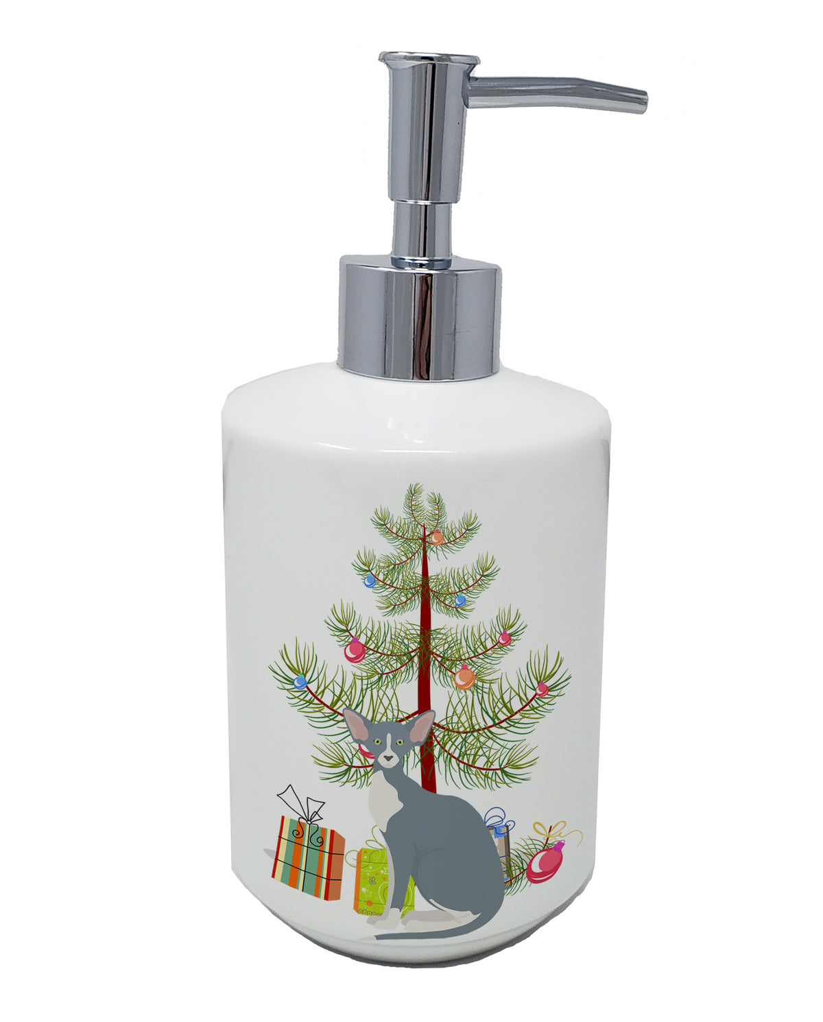 Buy this Peterbald Cat Merry Christmas Ceramic Soap Dispenser