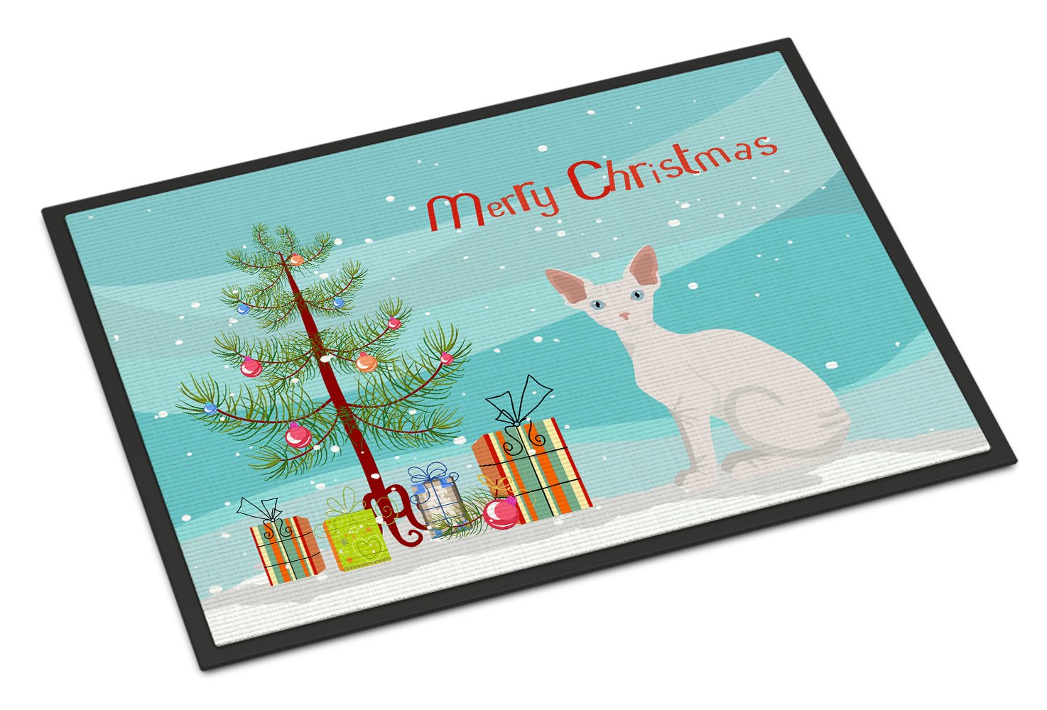 Sphynx #1 Cat Merry Christmas Indoor or Outdoor Mat 24x36 CK4800JMAT by Caroline's Treasures