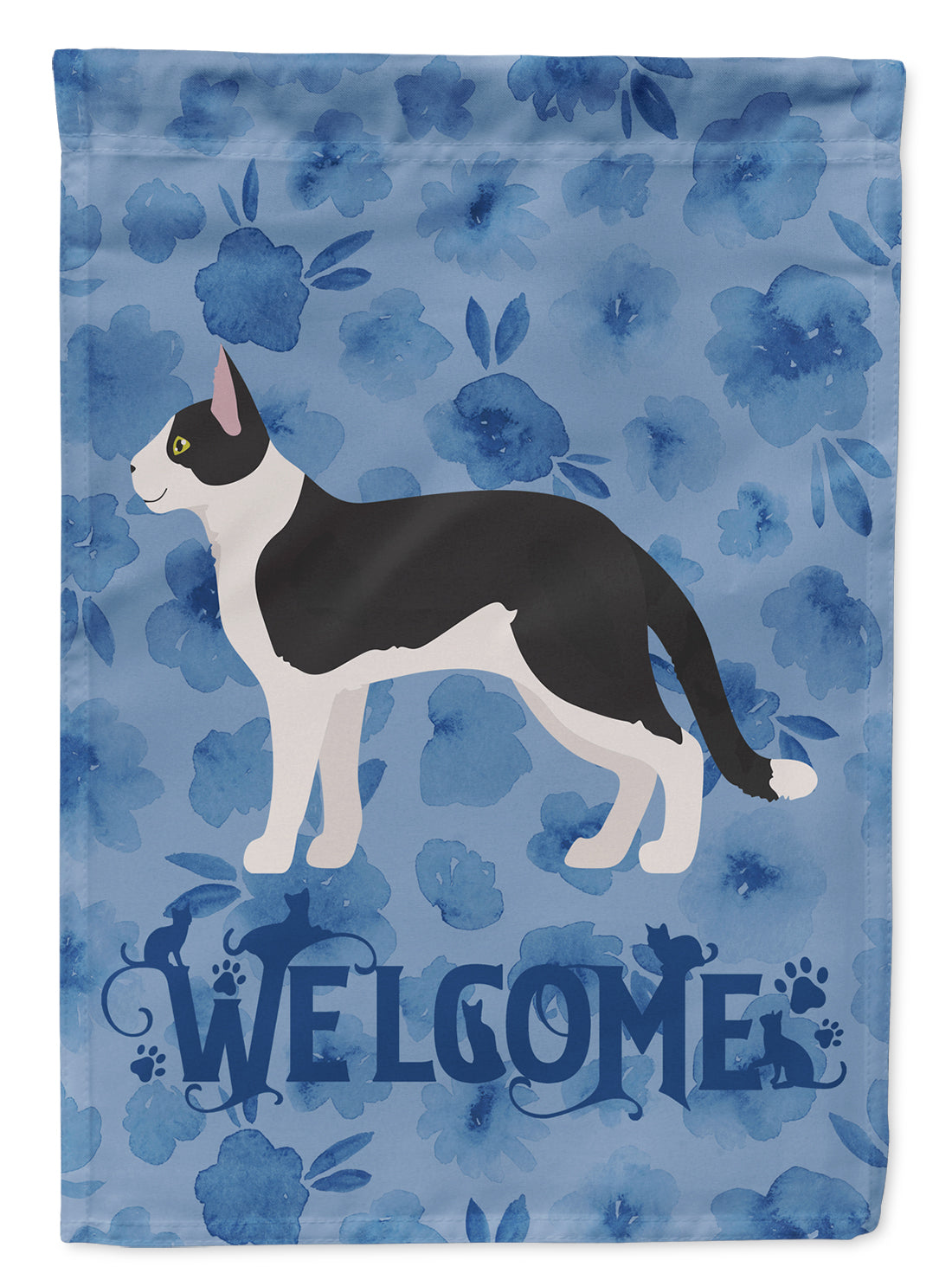 Bicolour Aegean Cat Welcome Flag Canvas House Size CK4815CHF  the-store.com.