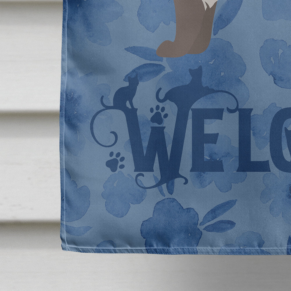 American Curl #2 Cat Welcome Flag Canvas House Size CK4819CHF  the-store.com.