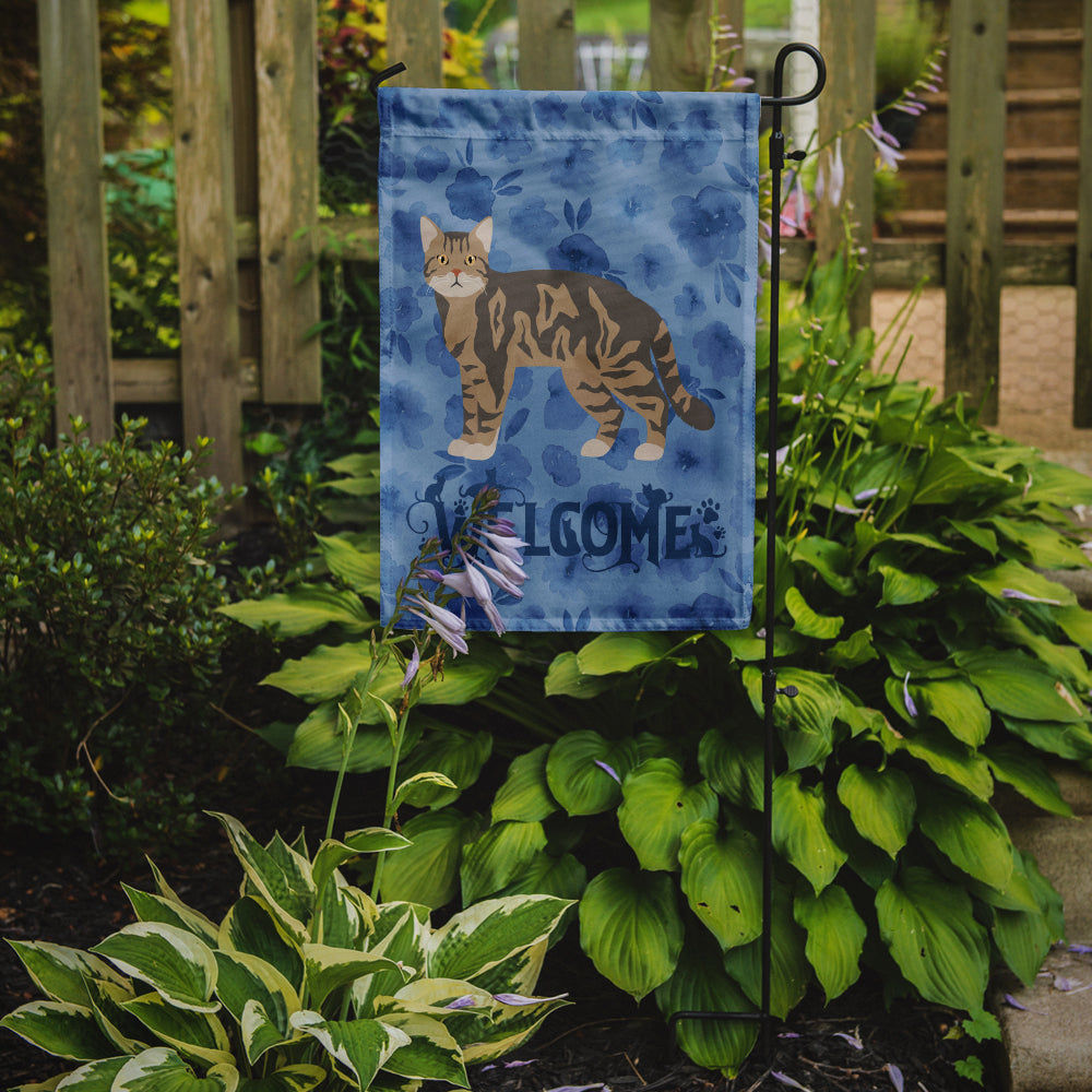 American Wirehair #1 Cat Welcome Flag Garden Size CK4822GF  the-store.com.