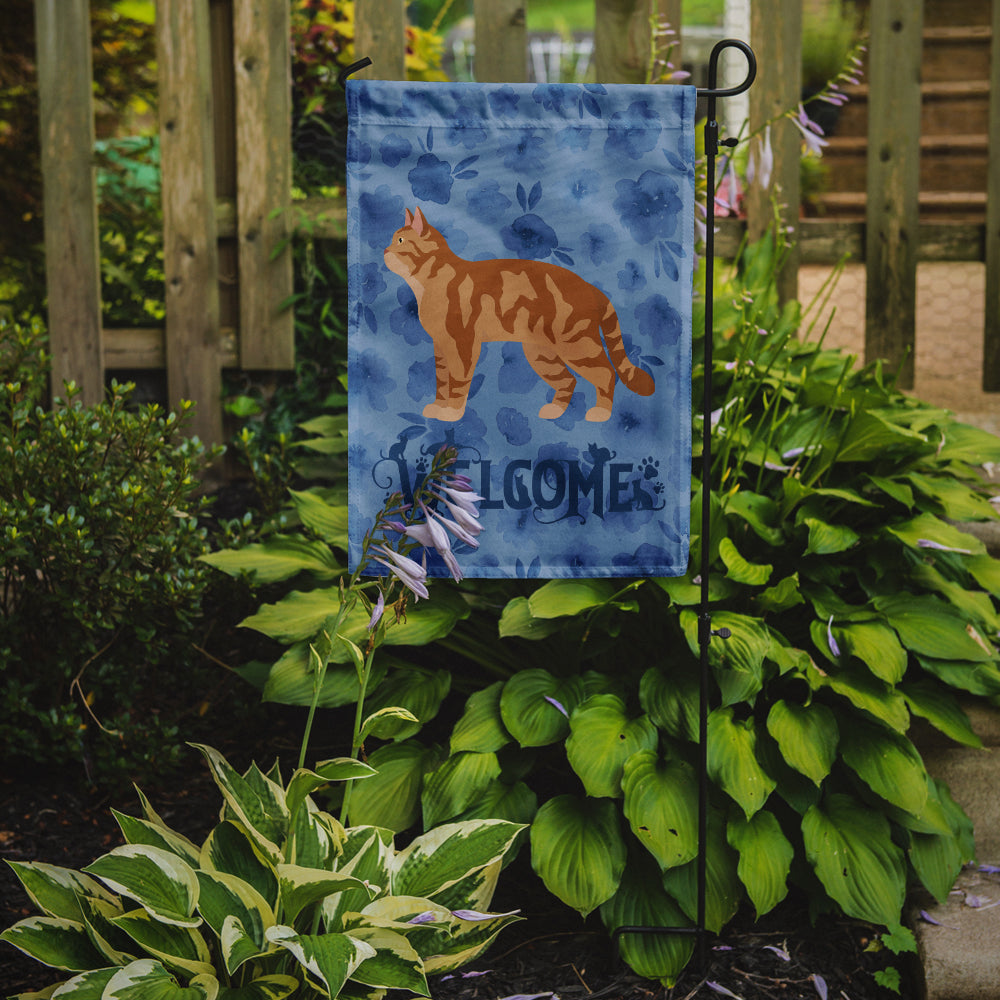 American Wirehair #2 Cat Welcome Flag Garden Size CK4823GF  the-store.com.