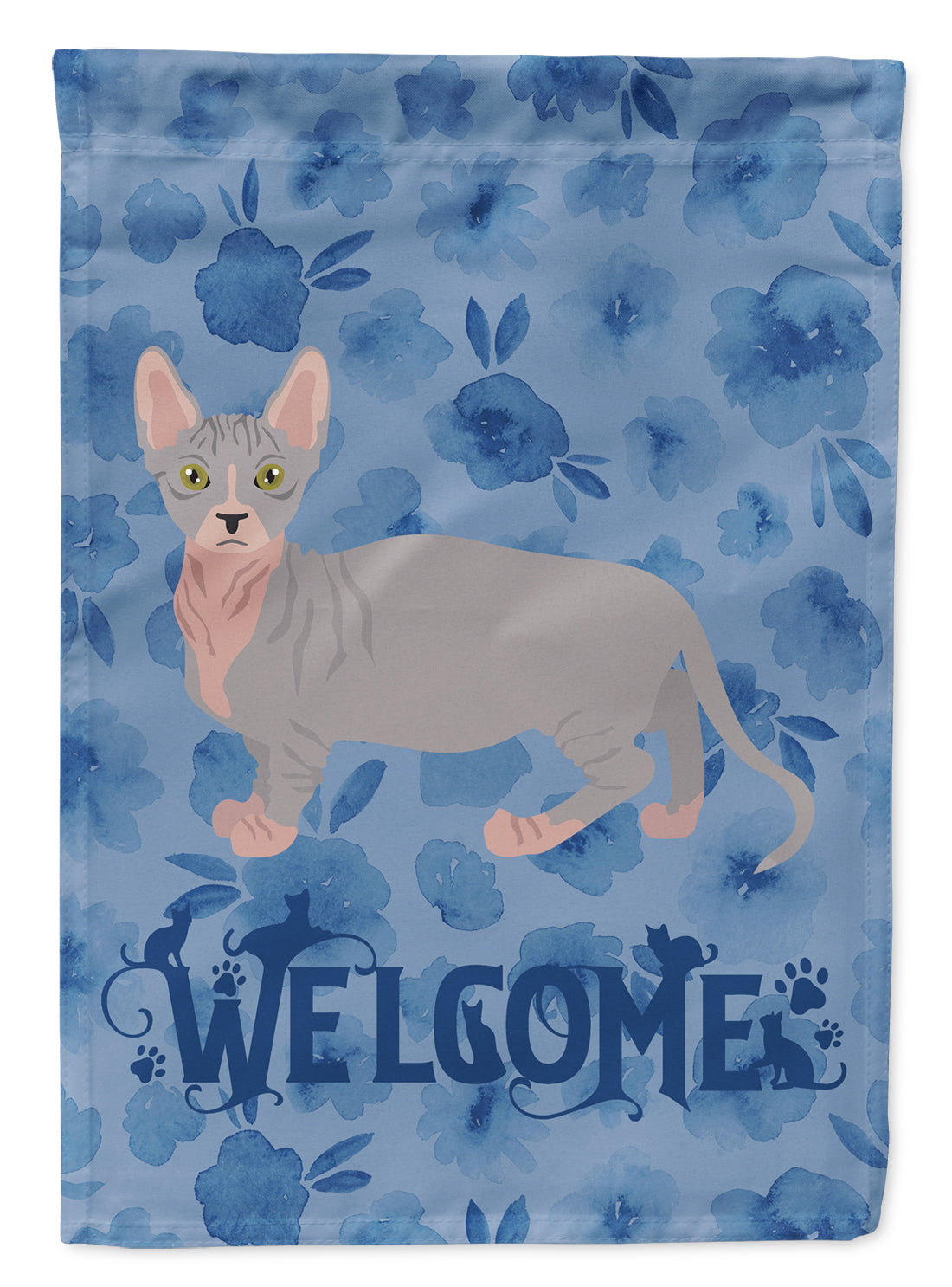 Bambino #1 Cat Welcome Flag Canvas House Size CK4832CHF  the-store.com.