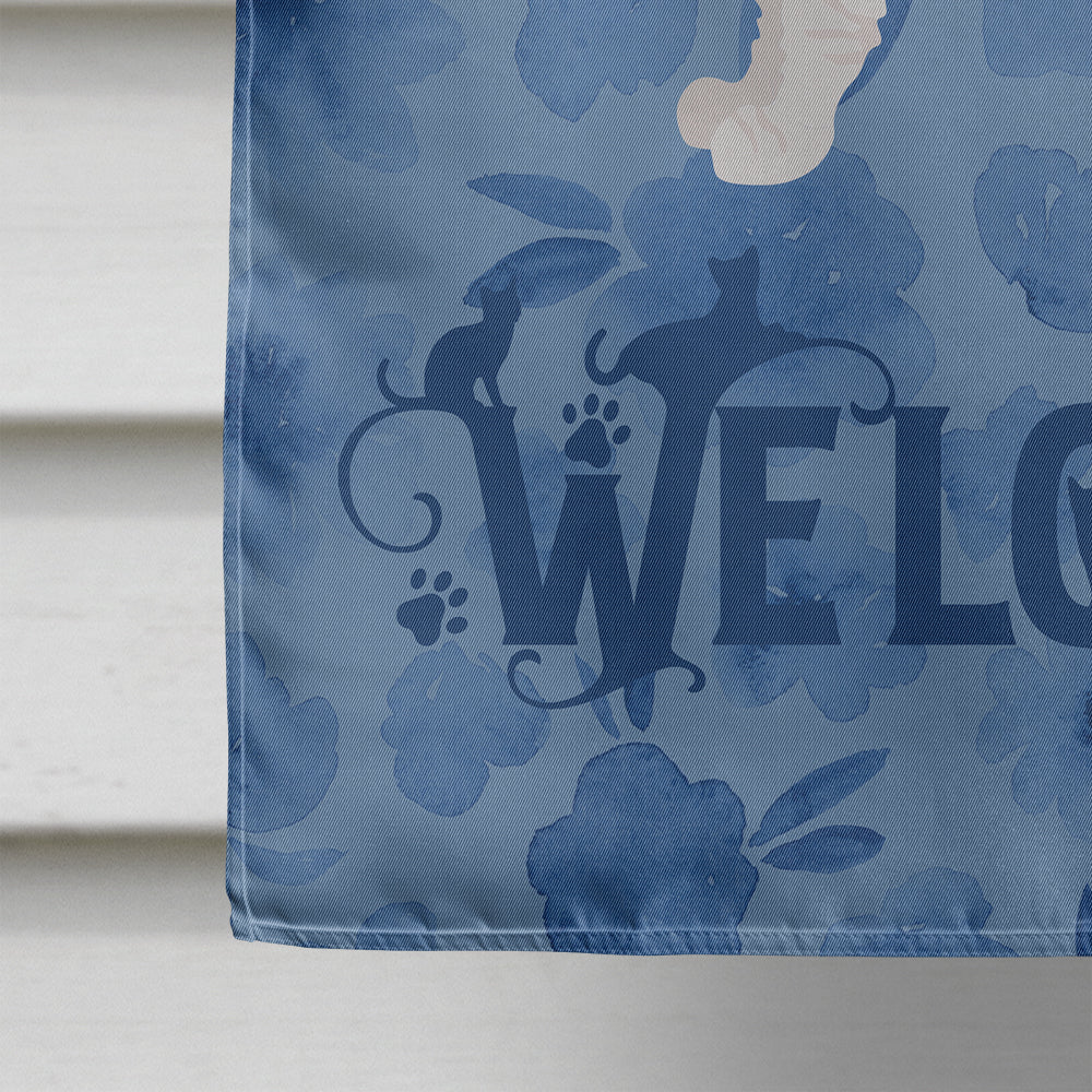 Bambino #2 Cat Welcome Flag Canvas House Size CK4833CHF  the-store.com.