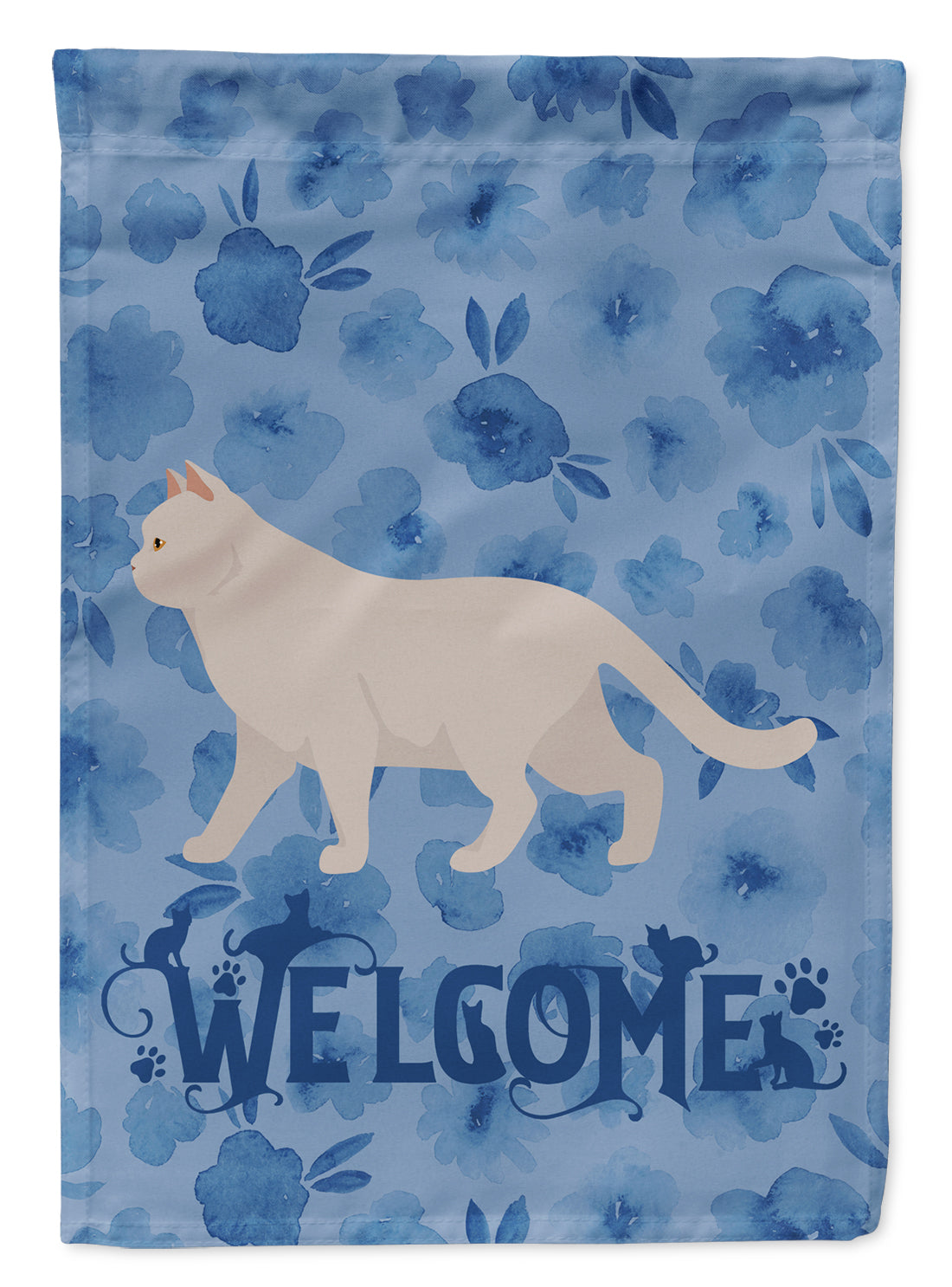 British Shorthair #2 Cat Welcome Flag Garden Size CK4841GF  the-store.com.