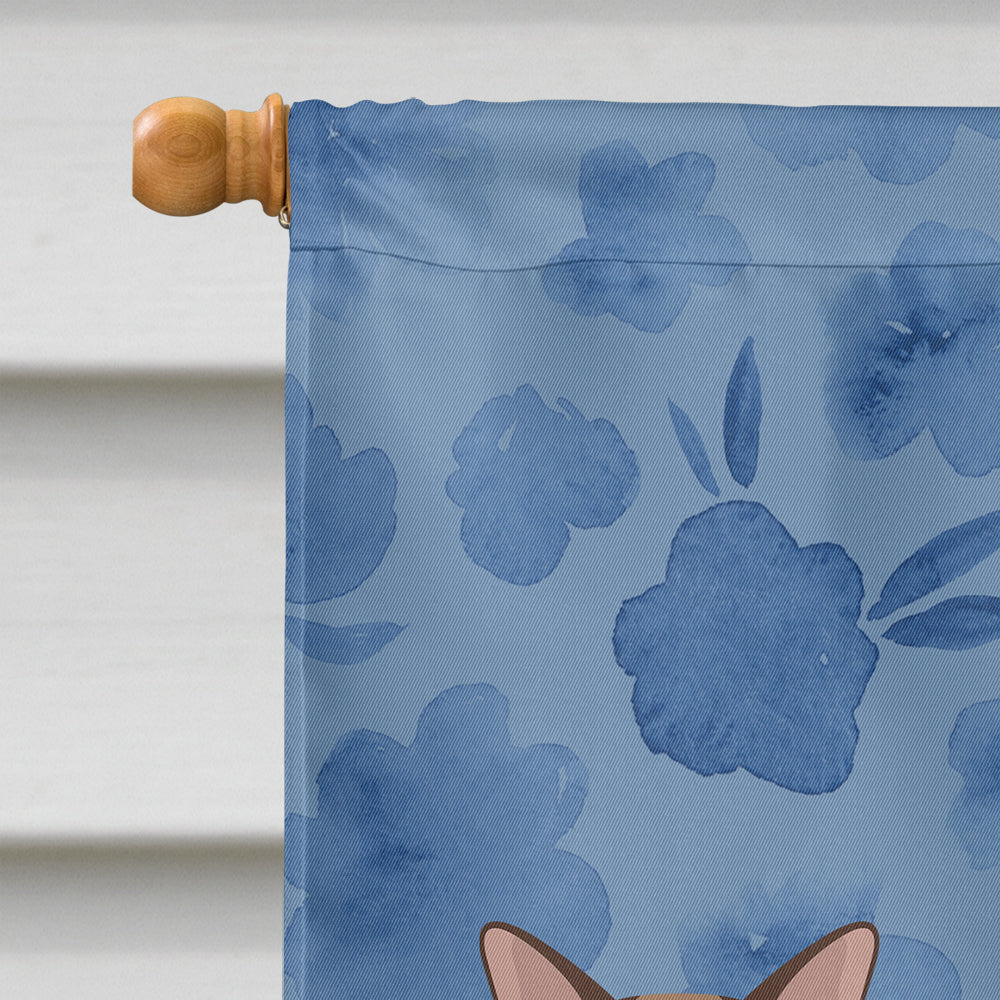 Burmese Cat Welcome Flag Canvas House Size CK4842CHF  the-store.com.
