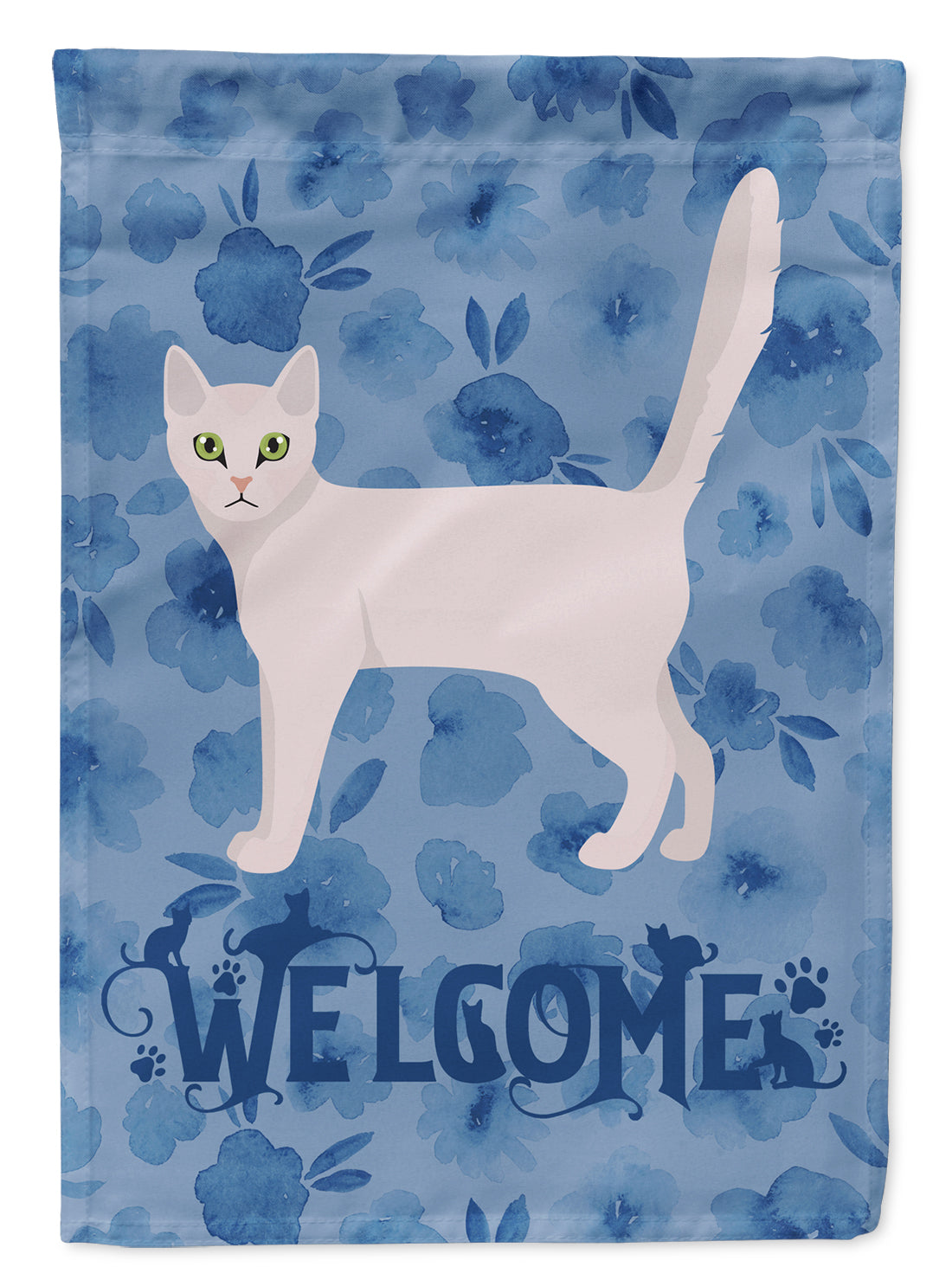 Burmilla Cat Welcome Flag Garden Size CK4843GF  the-store.com.