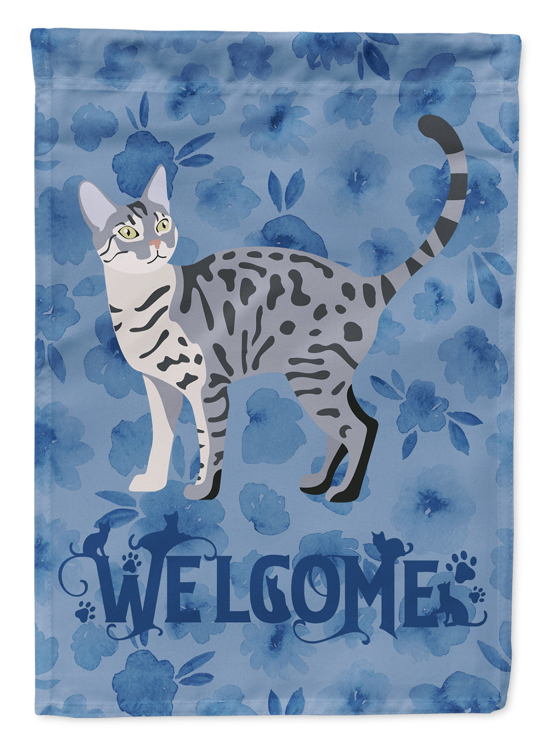 California Spangled #1 Cat Welcome Flag Garden Size CK4844GF  the-store.com.