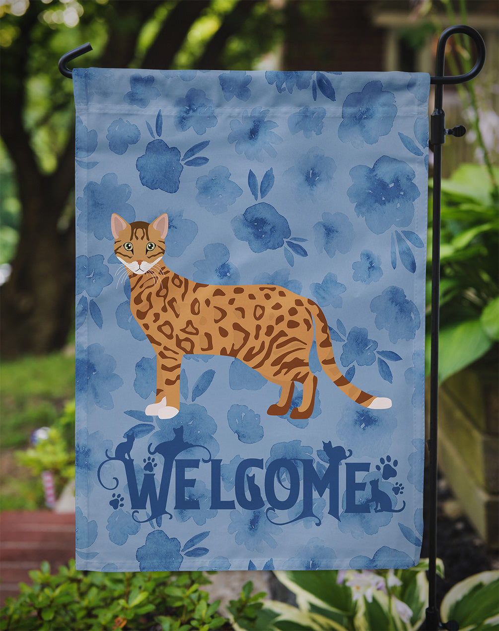 Cheetoh #1 Cat Welcome Flag Garden Size CK4852GF  the-store.com.