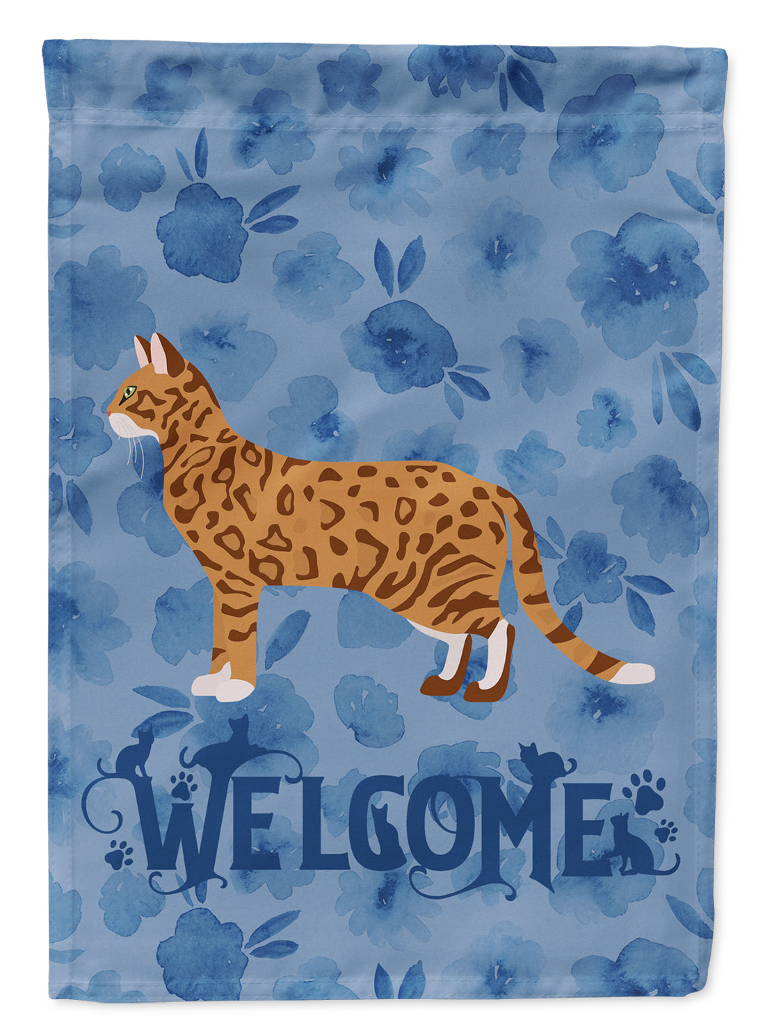 Cheetoh #3 Cat Welcome Flag Garden Size CK4854GF  the-store.com.